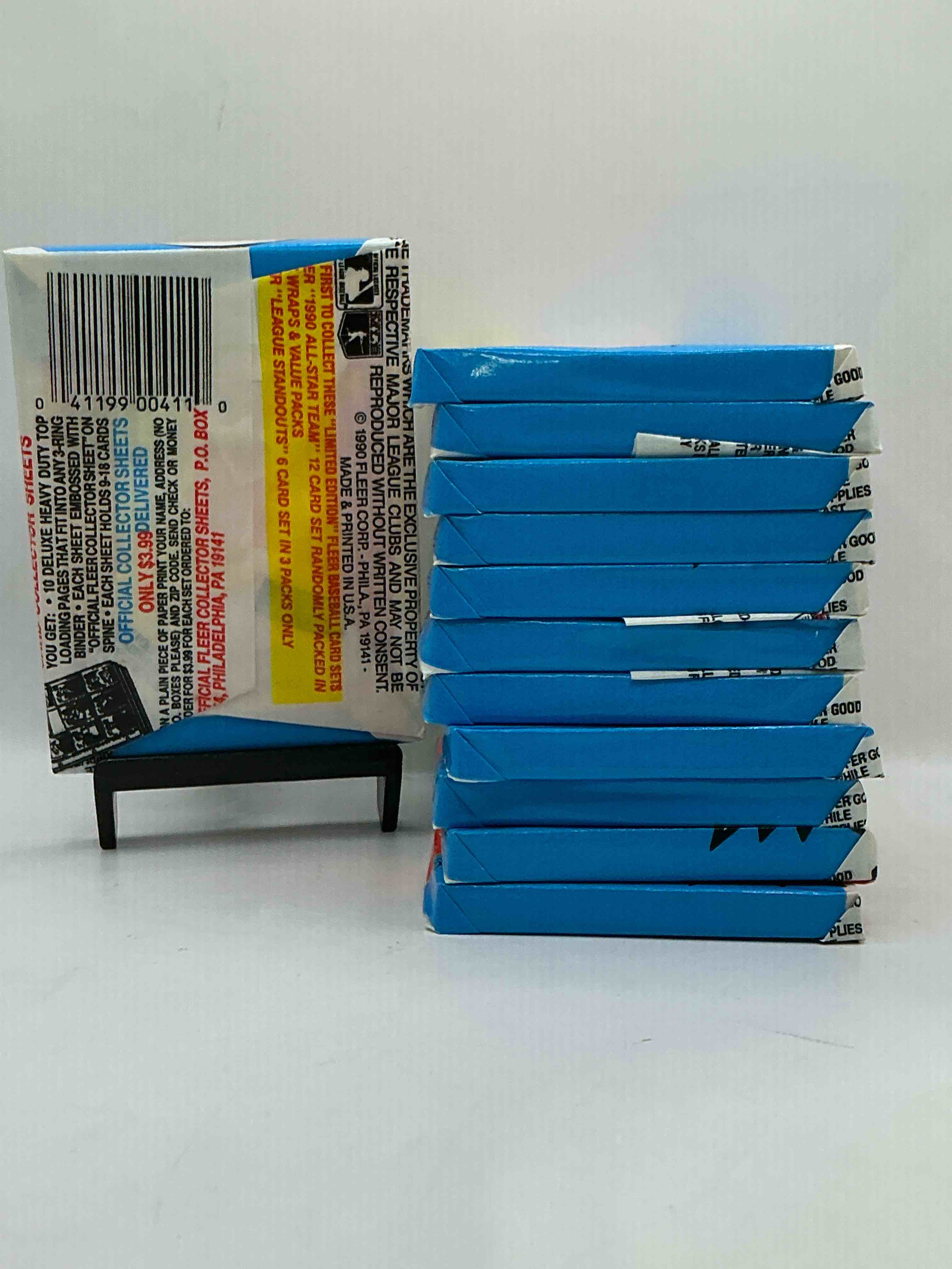 Condition photo showing New/Like New for Vintage Baseball! Awesome 1990 Fleer Baseball Unopened Sports Card Wax Packs!Direct From Original Box! Search For Valuable Collectible Ken Griffey Jr Cards!