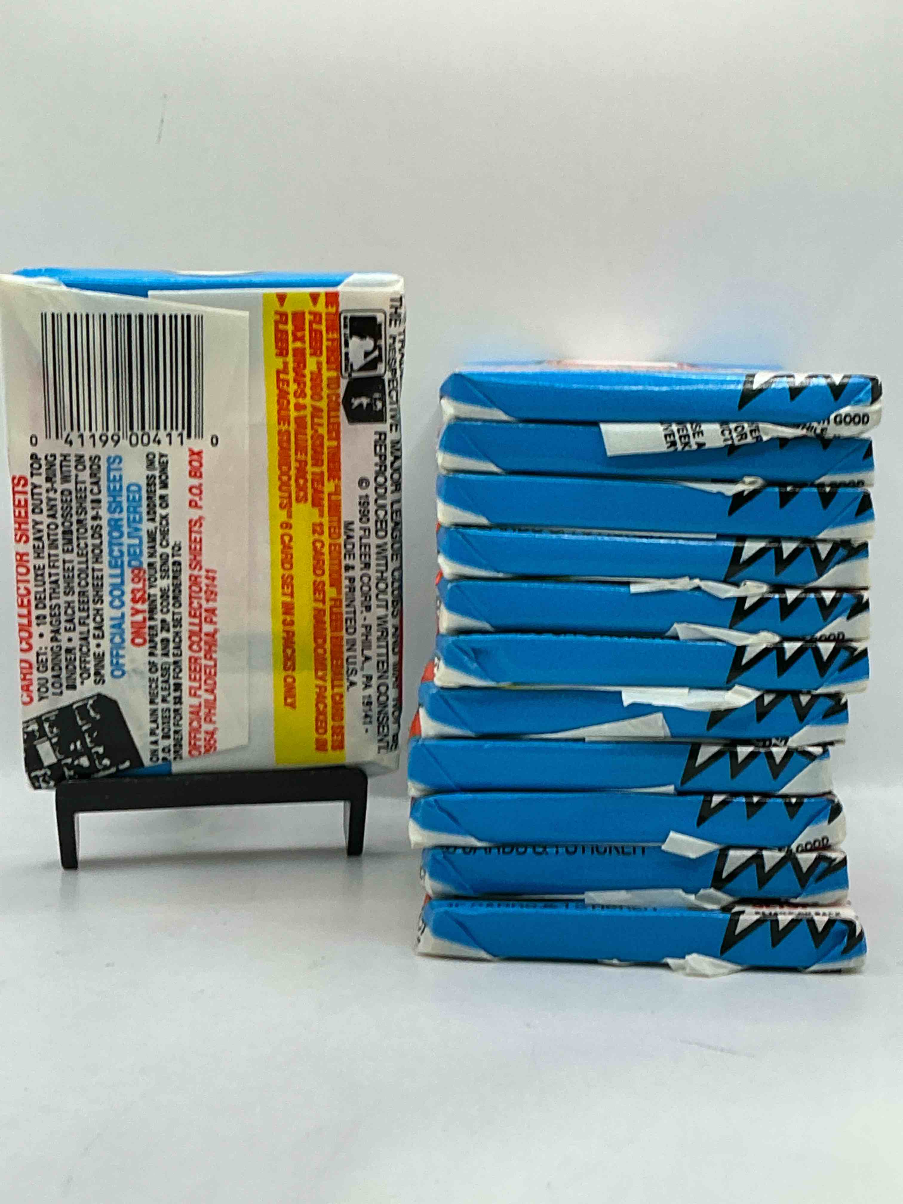 Vintage Baseball! Awesome 1990 Fleer Baseball Unopened Sports Card Wax Packs!Direct From Original Box! Search For Valuable Collectible Ken Griffey Jr Cards!