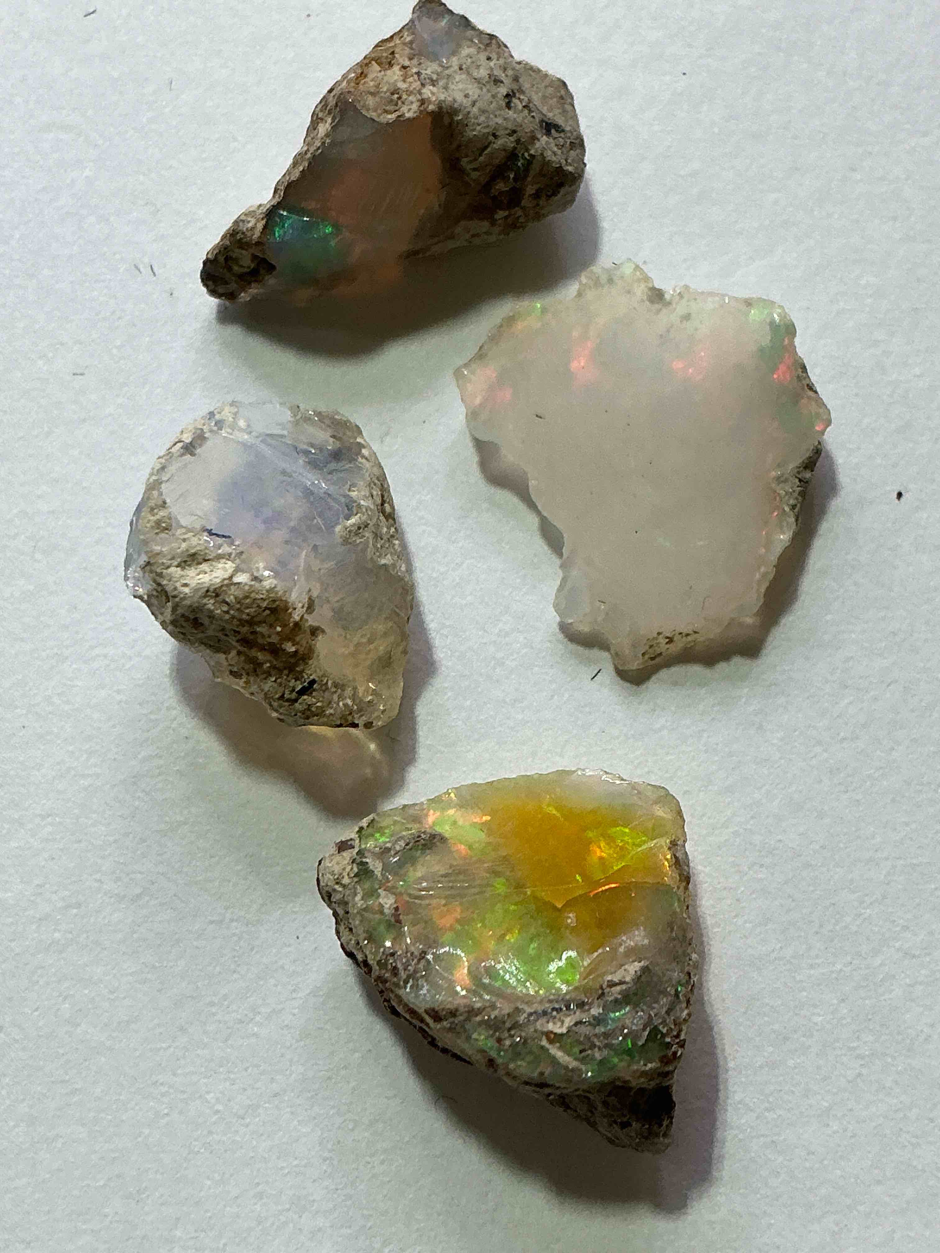 Opal Precious Gemstone, Raw, Authentic! Ethiopian Opal Gemstone, In Large & Raw, Prospected Form! Ethiopian Opals Are Famous For Their Stunning Clarity & Shimmering Color Hues! They Are Believed To Promote Hope, Purity & Love. The U.S. Dime In Image Is For Size Reference Only (Not Included). A Gemstone Like This In Raw Form Is Very Hard To Find! Own An Amazing, Stunning, Unique Opal Gemstone In Rare, Raw Form!