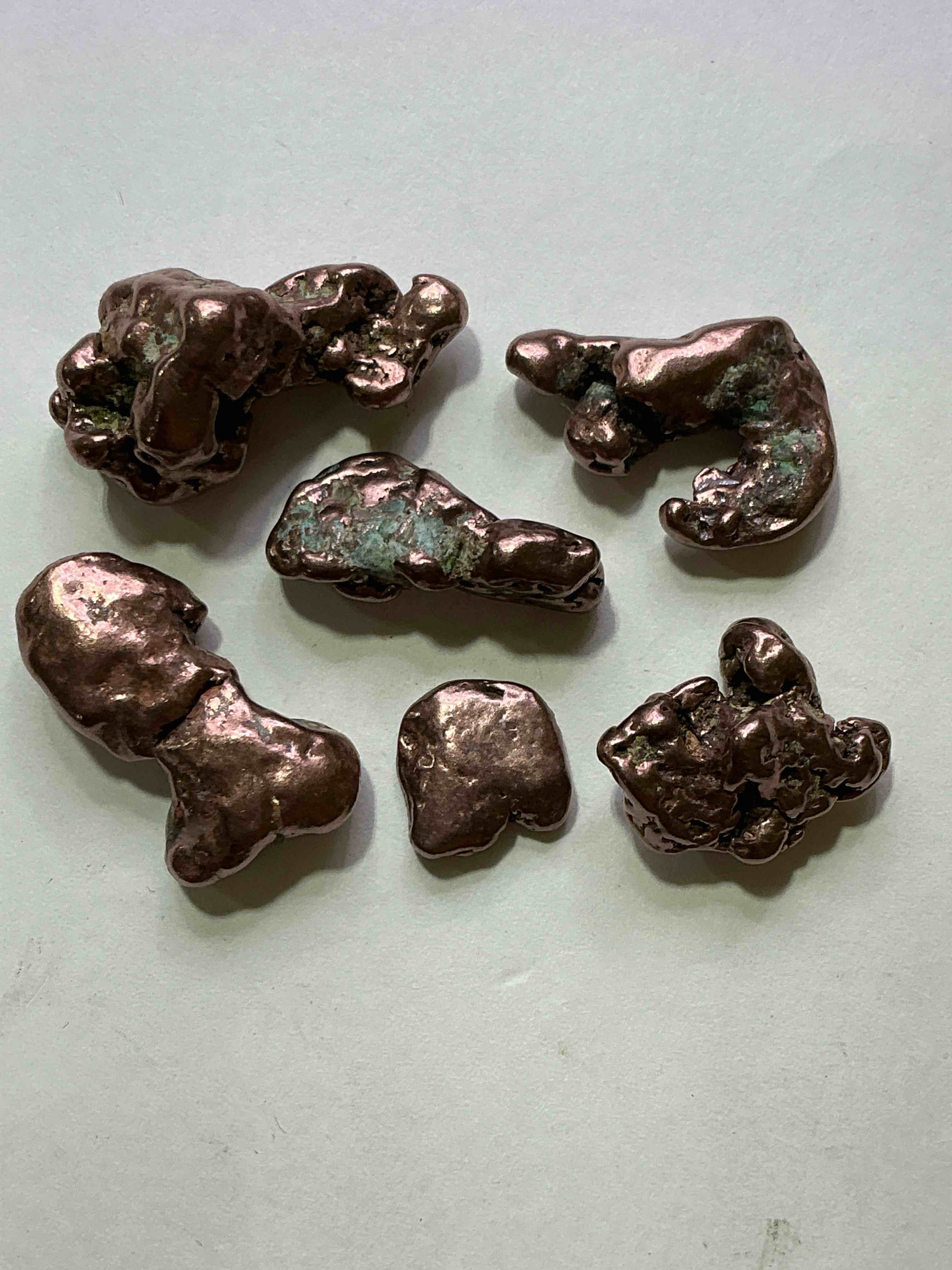 Copper Nuggets In Rare Form! Check Out These Rarely Seen Approximately .999 Copper Nuggets Direct From Prospecting In Copper Harbor, Michigan! Copper In Nugget Form Is Rarely Seen & Each Piece Is Completely Unique. A Great Investment In Fine U.S. Michigan Copper & Also Really Cool Conversation Pieces!