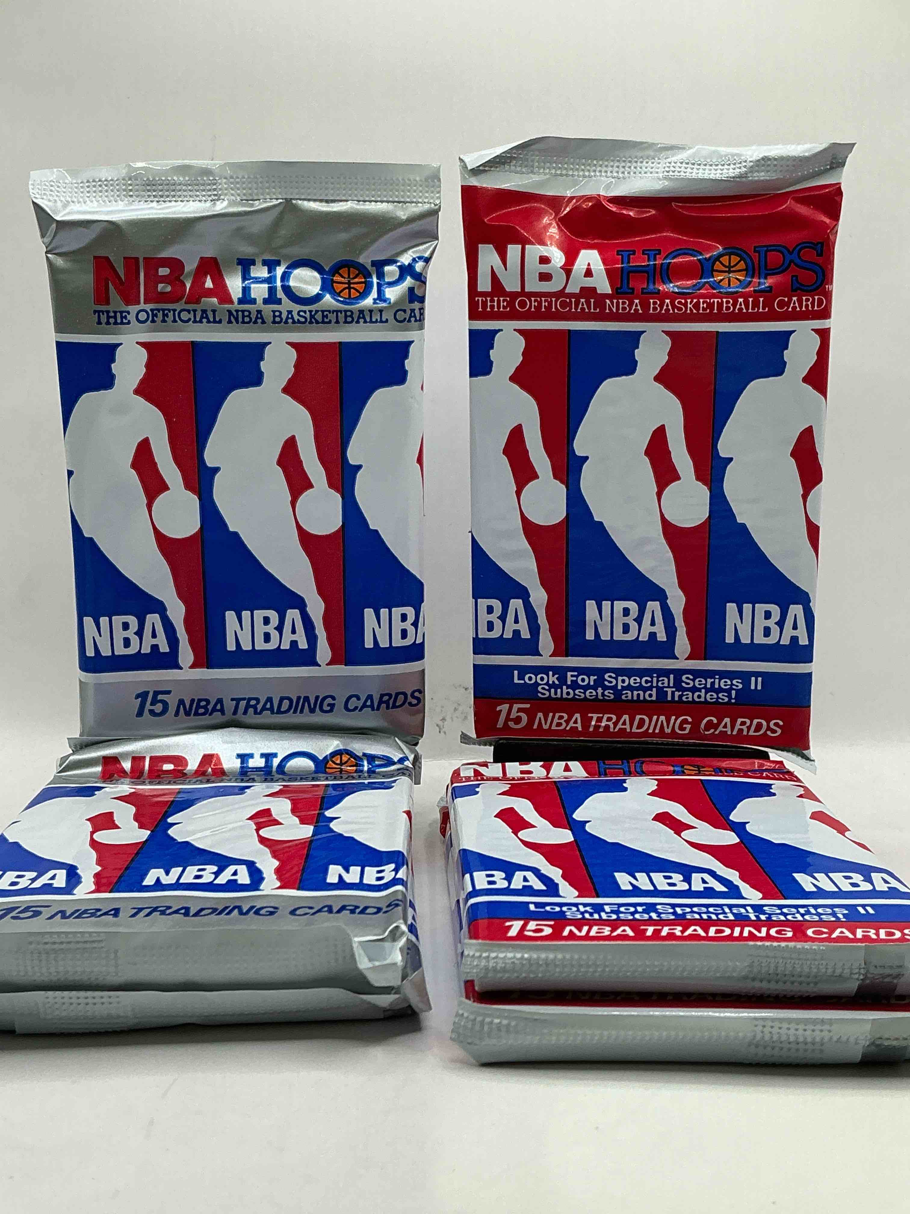 Michael Jordan?! Wow, Vintage 1990/91 NBA Hoops RARE Red Series Two Sealed Sports Card & Collectible Pack, Direct From Original Factory Sealed Retail Case!Series 2 Extremely Hard To Find & Includes Sought After Subsets! Look For Many Valuable Cards Such As Michael Jordan #65 (PSA 10 Value $225) & So Much More!