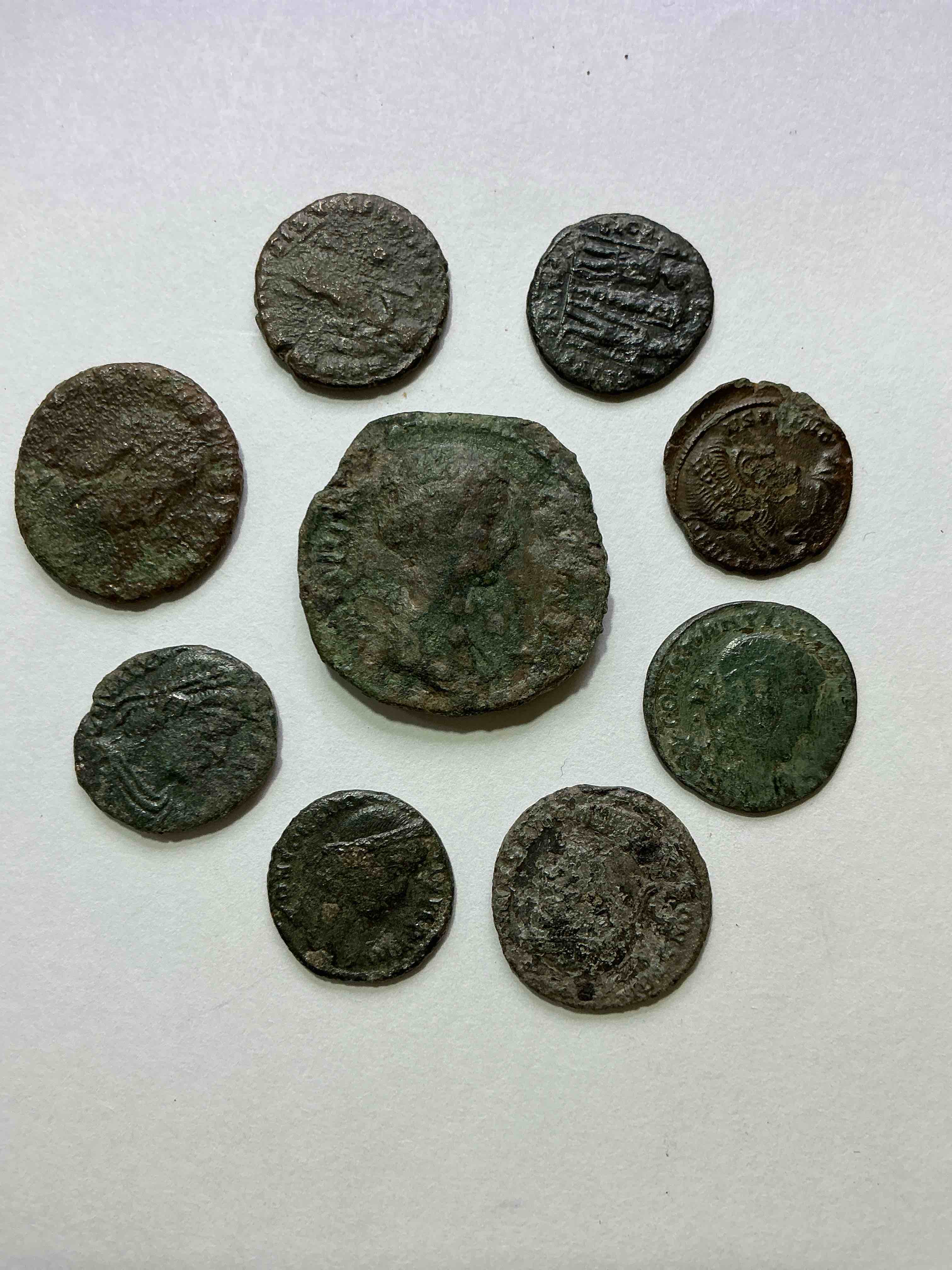 Ancient Roman Coins! 1,600-1,700 YEARS OLD Approximately! Check Out These Amazing Authentic Pieces Of History, Ancient Roman Bronze Coins From The Approx 300 to 400 A.D Era... Serious Pieces Of History & Serious Collector Items! Own Authentic Pieces Of Ancient History!