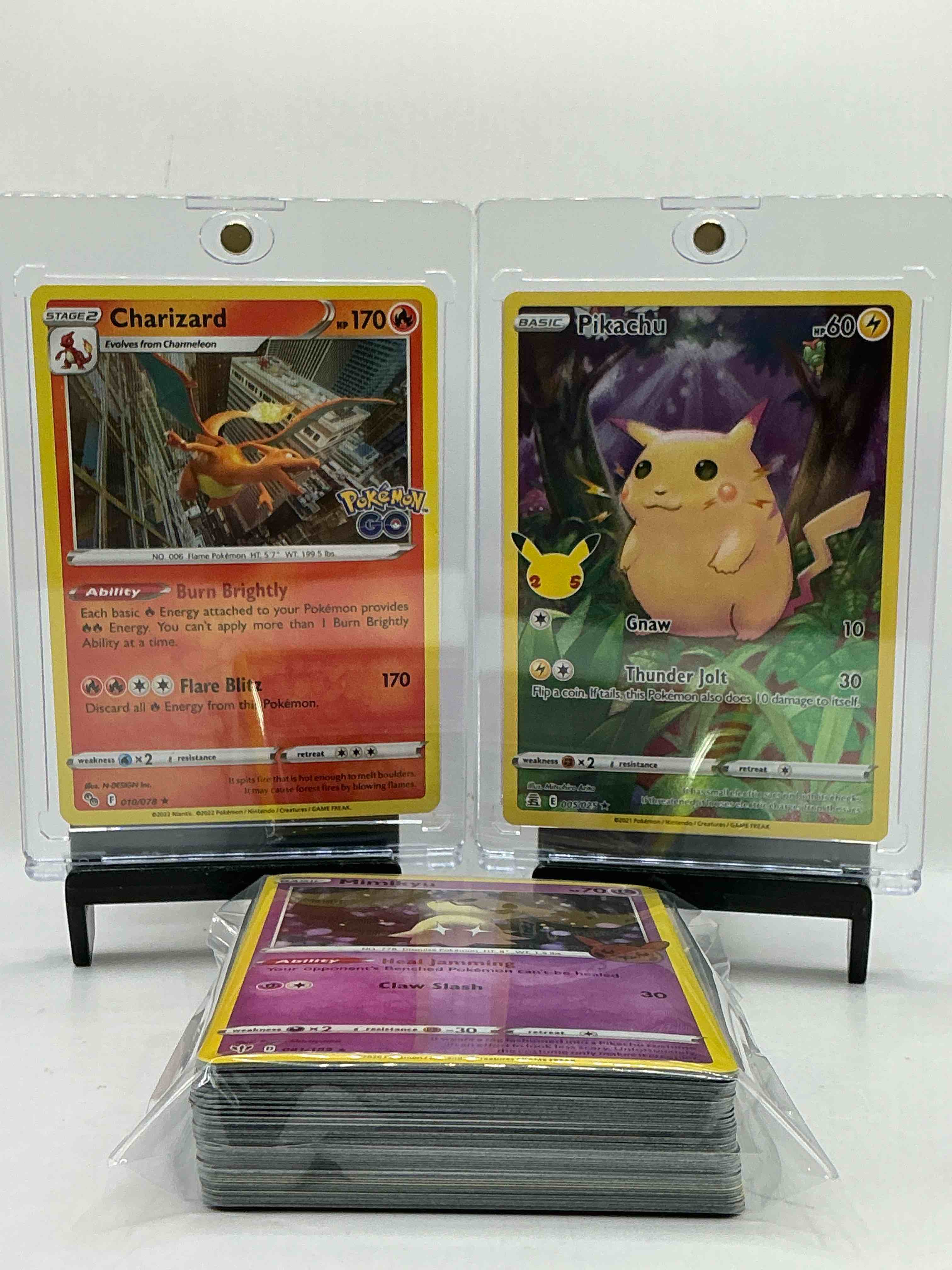 Charizard Holo WOW! Pikachu Thunder Jolt Holo! Insane 50 Card Lot! This Lot Includes Rare Pokemon, Holos, Heroes, Legends, Commons & More!