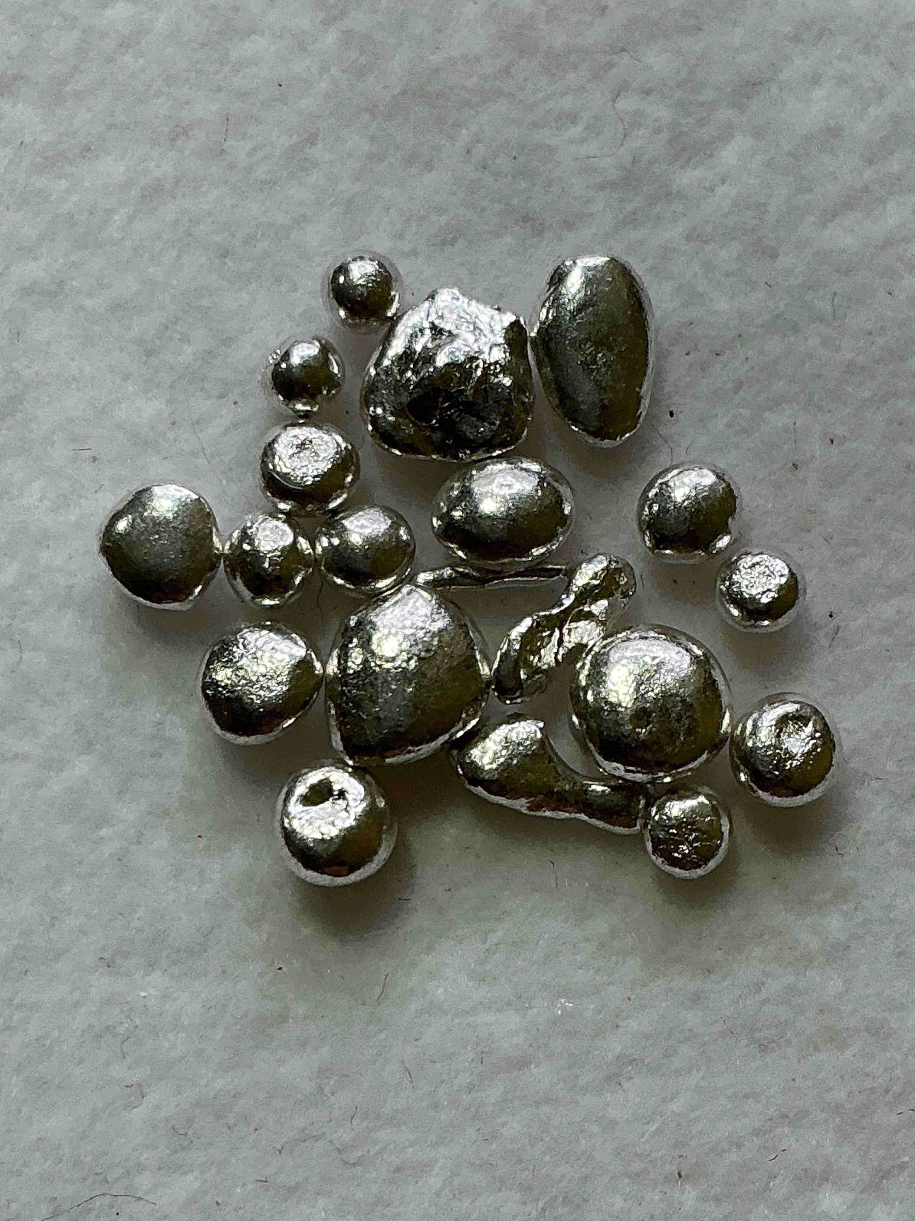 Silver Nuggets! .999 US Fine Silver, In Small Nugget Form! Total Weight Of All Nuggets In Lot Approximately 3 Grams, Bid Is Per Nugget! A Cool Way To Invest In Fine US Silver! Includes Collector Capsule!