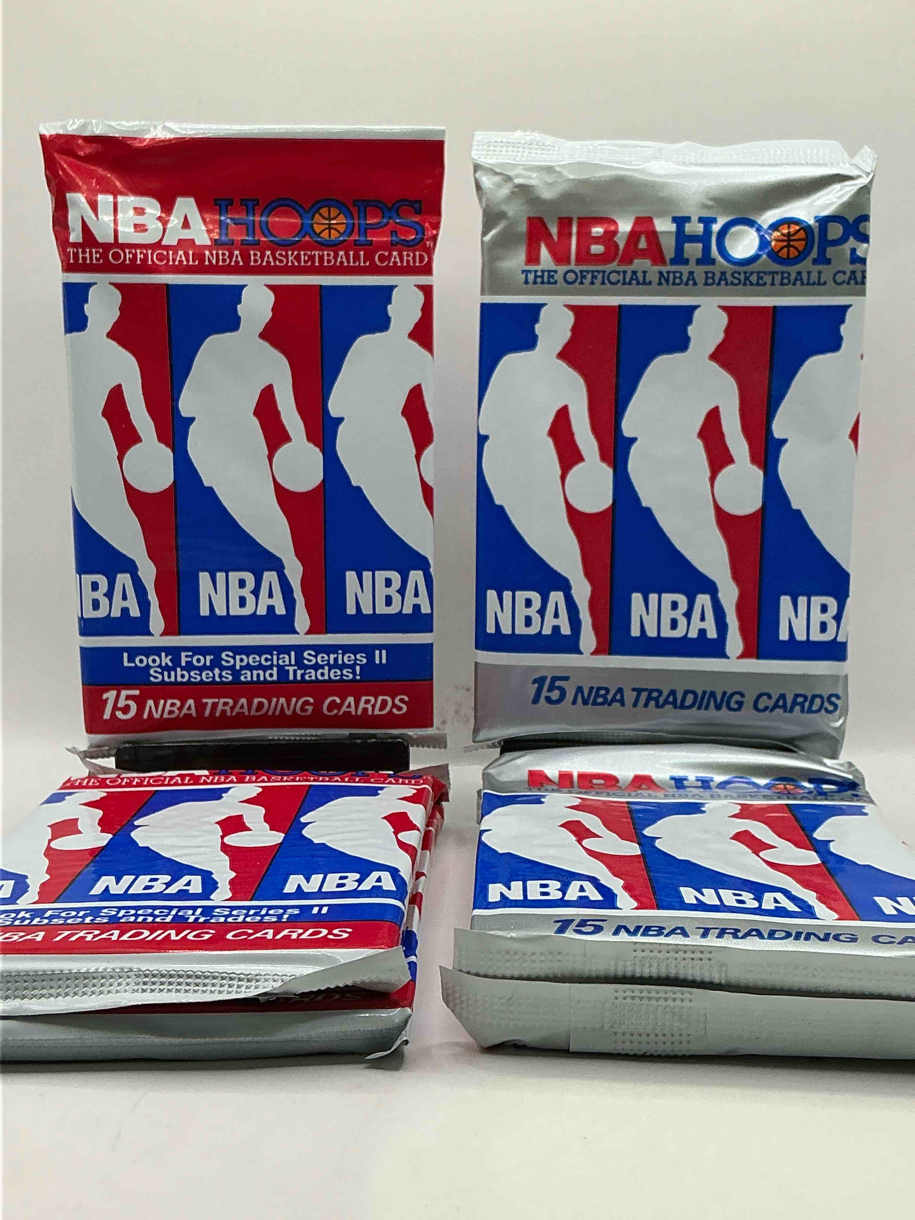 Michael Jordan?! Wow, Vintage 1990/91 NBA Hoops RARE Red Series Two Sealed Sports Card & Collectible Pack, Direct From Original Factory Sealed Retail Case!Series 2 Extremely Hard To Find & Includes Sought After Subsets! Look For Many Valuable Cards Such As Michael Jordan #65 (PSA 10 Value $225) & So Much More!