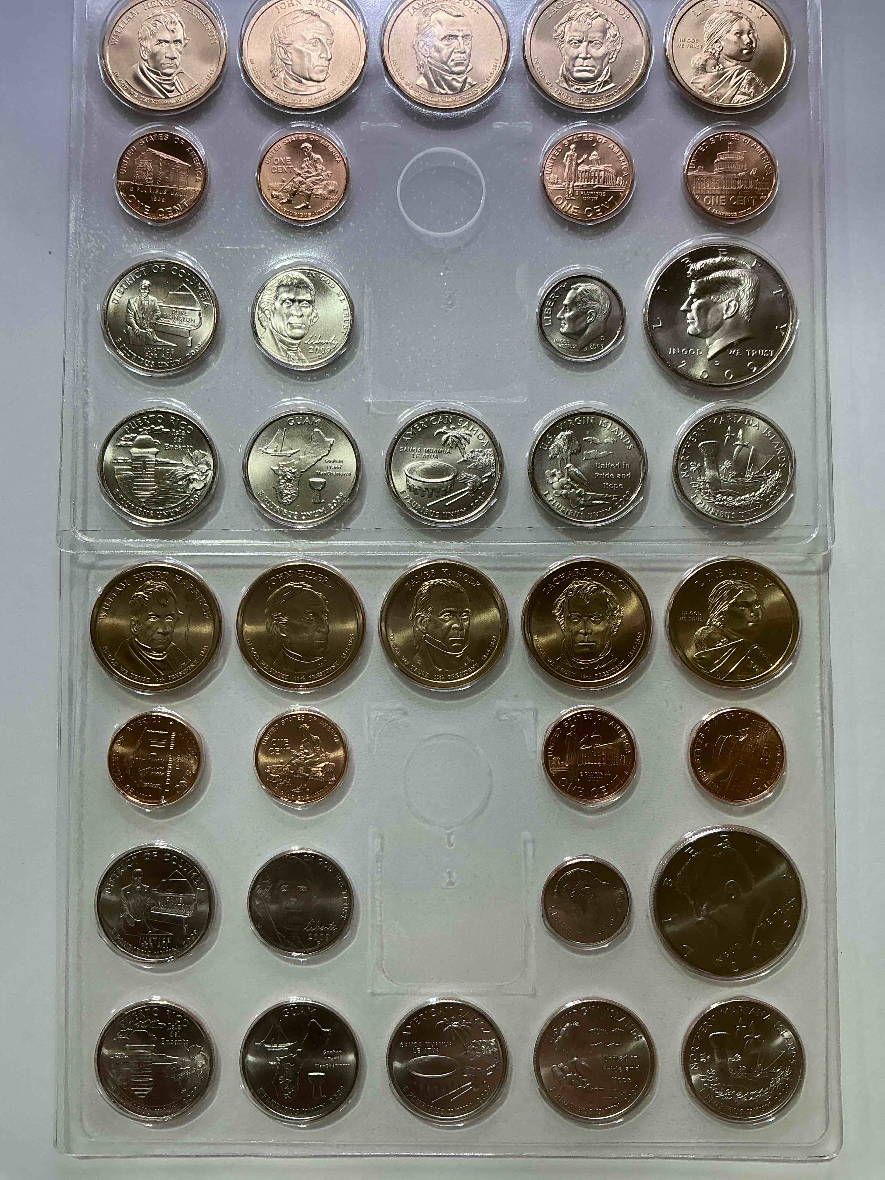 2009 Mint Coins! Uncirculated 36 Coins, Including Sacagawea Dollar Coins, Half Dollars, State Quarters, Dimes, Nickels & Pennies! Insane Mint Coins!
