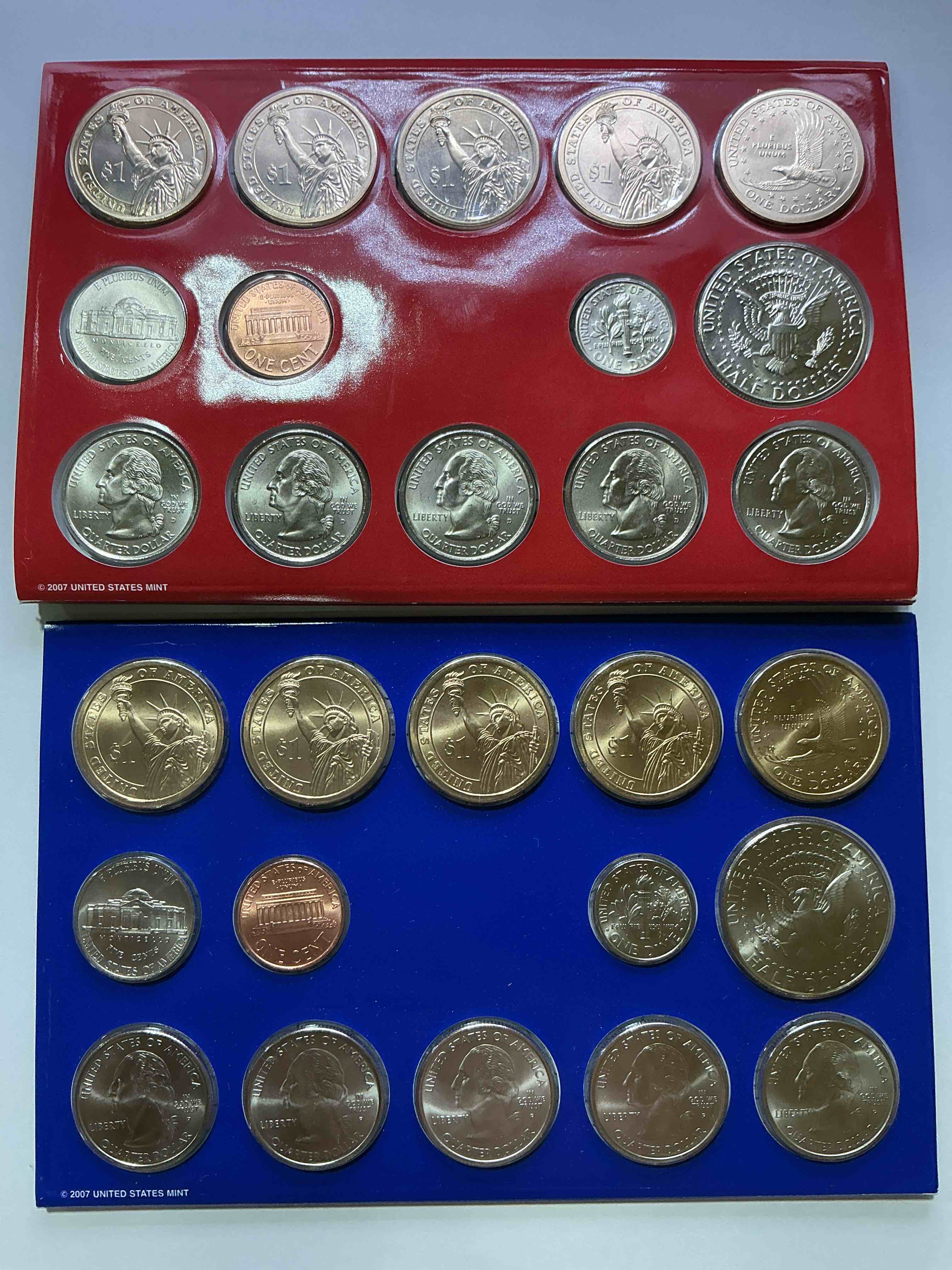 2007 Mint Coins! Uncirculated 28 Coins, Including Sacagawea Dollar Coins, Half Dollars, State Quarters, Dimes, Nickels & Pennies! Insane Mint Coins!