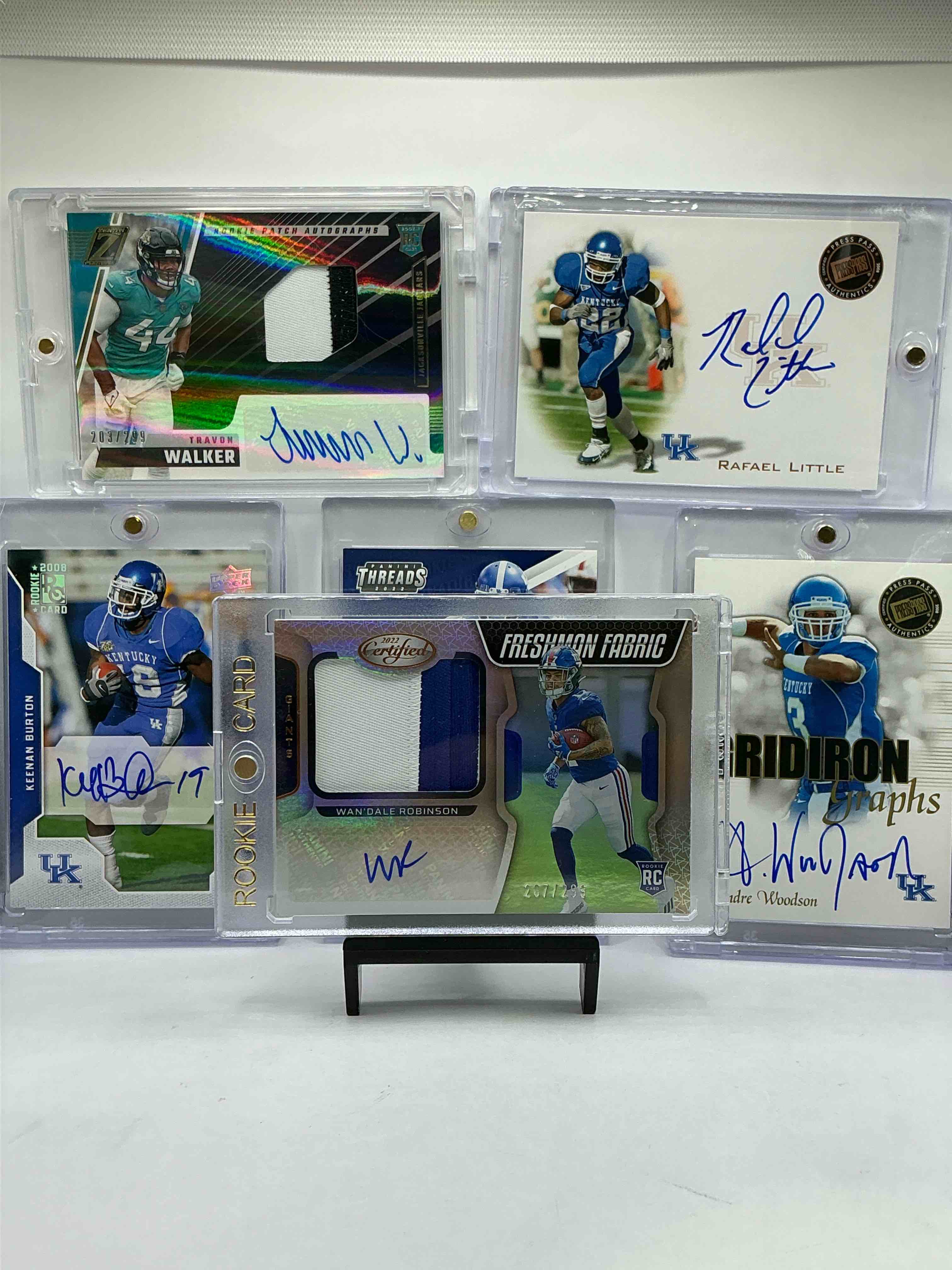 Kentucky Wildcats Rookies, Patches, Autos & Numbered Cards! On Card Autos From Andre Wilson & Rafael Little! Wan’dale Robinson Star WIDE Receiver Rookie Patch Auto /299! Keenan Burton & Josh Ali Autos As Well! WOW! 