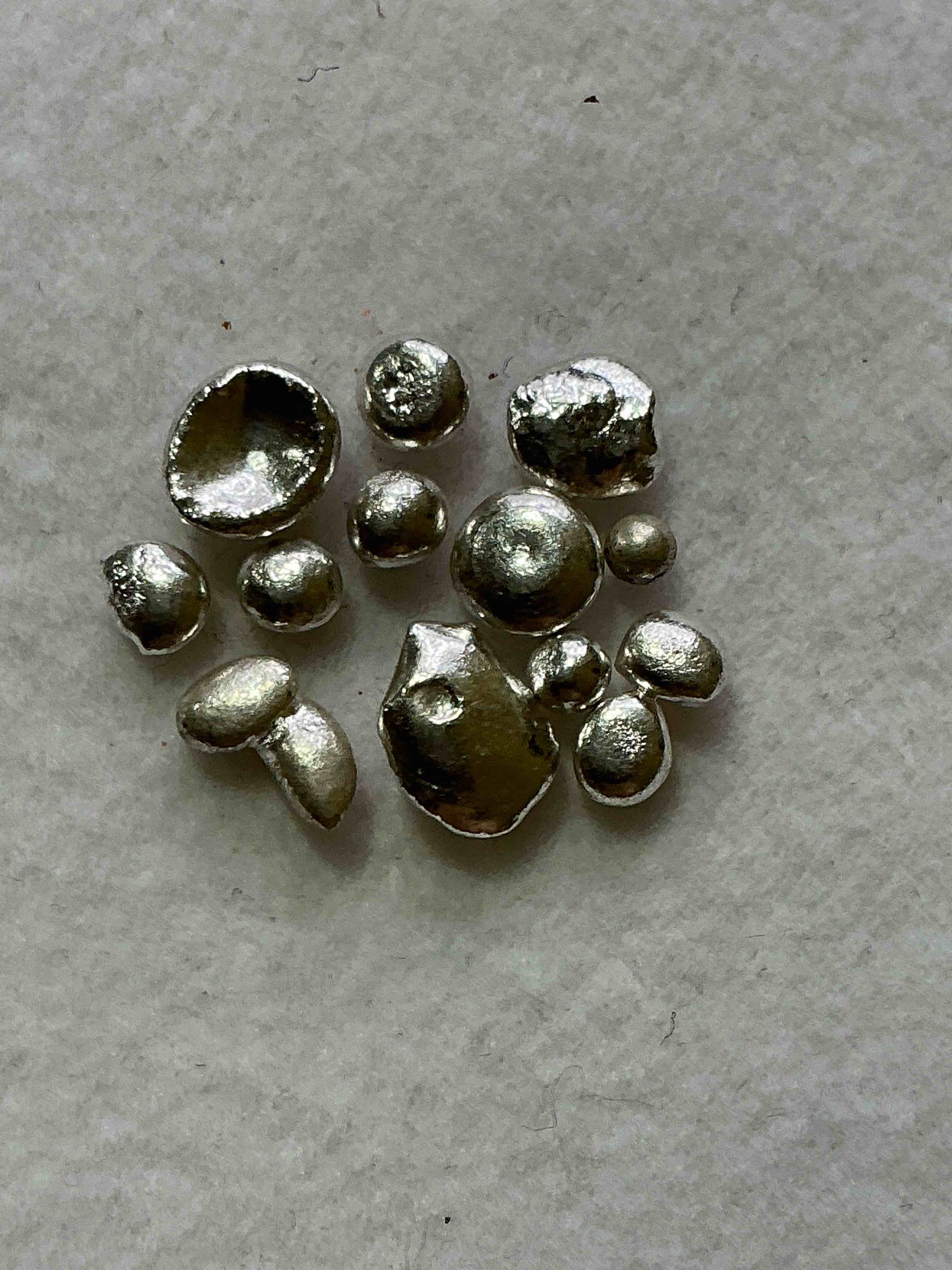 Silver Nuggets! .999 US Fine Silver, In Small Nugget Form! Total Weight Of All Nuggets In Lot Approximately 3 Grams, Bid Is Per Nugget! A Cool Way To Invest In Fine US Silver! Includes Collector Capsule!