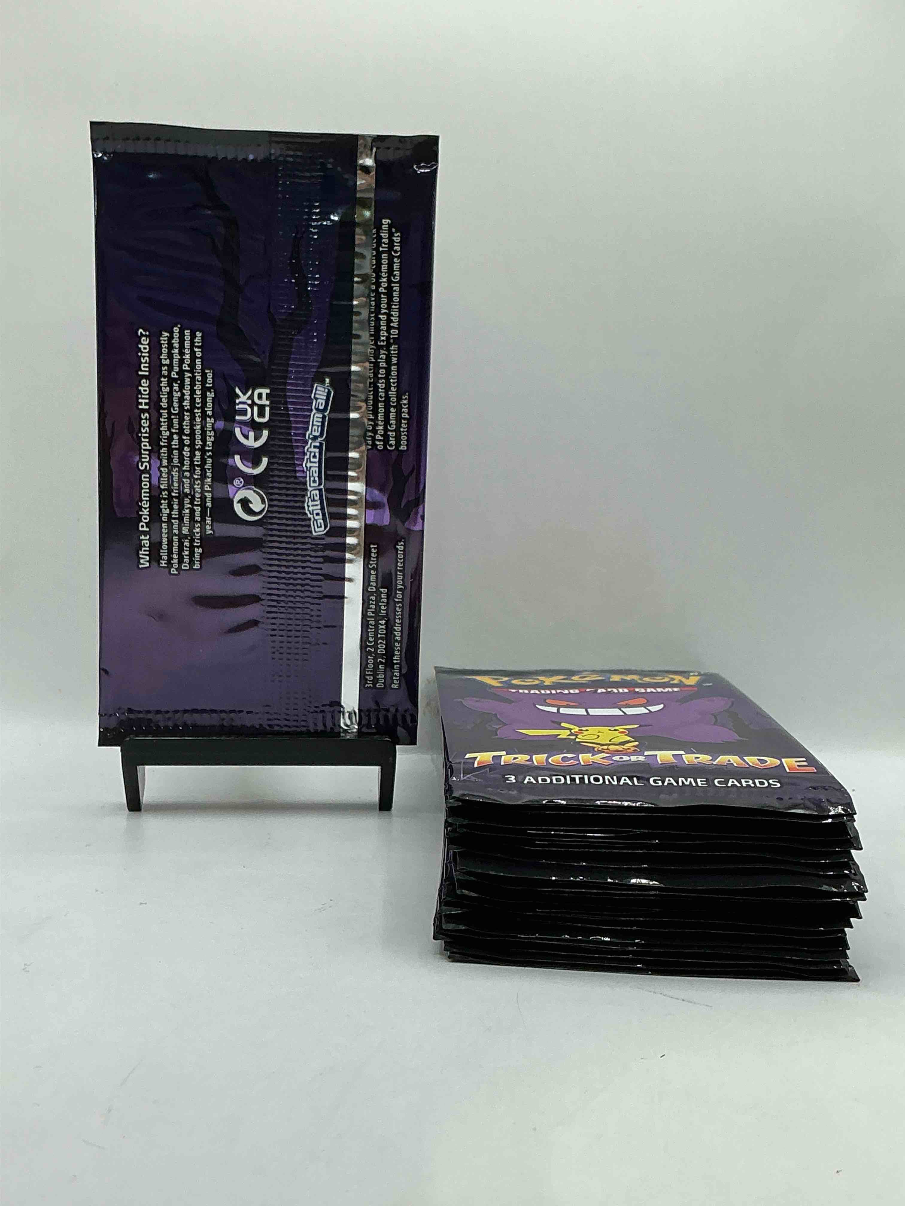 Condition photo showing New/Like New for Pokémon Packs! Spooky Trick Or Trade Unopened Packs! 3 Cards Per Pack, From 2022! Look For Legendary Monsters!