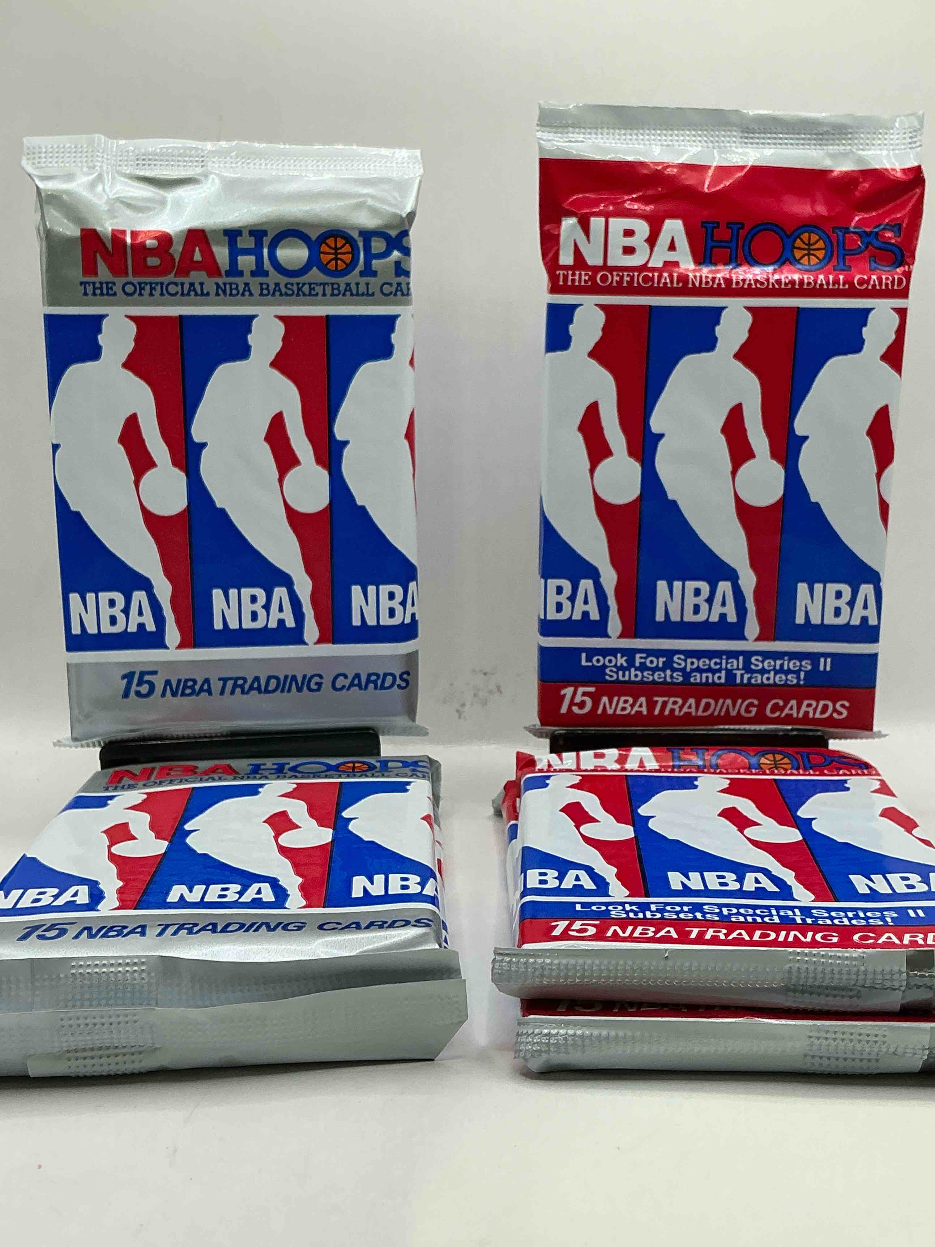 Michael Jordan?! Wow, Vintage 1990/91 NBA Hoops RARE Red Series Two Sealed Sports Card & Collectible Pack, Direct From Original Factory Sealed Retail Case!Series 2 Extremely Hard To Find & Includes Sought After Subsets! Look For Many Valuable Cards Such As Michael Jordan #65 (PSA 10 Value $225) & So Much More!