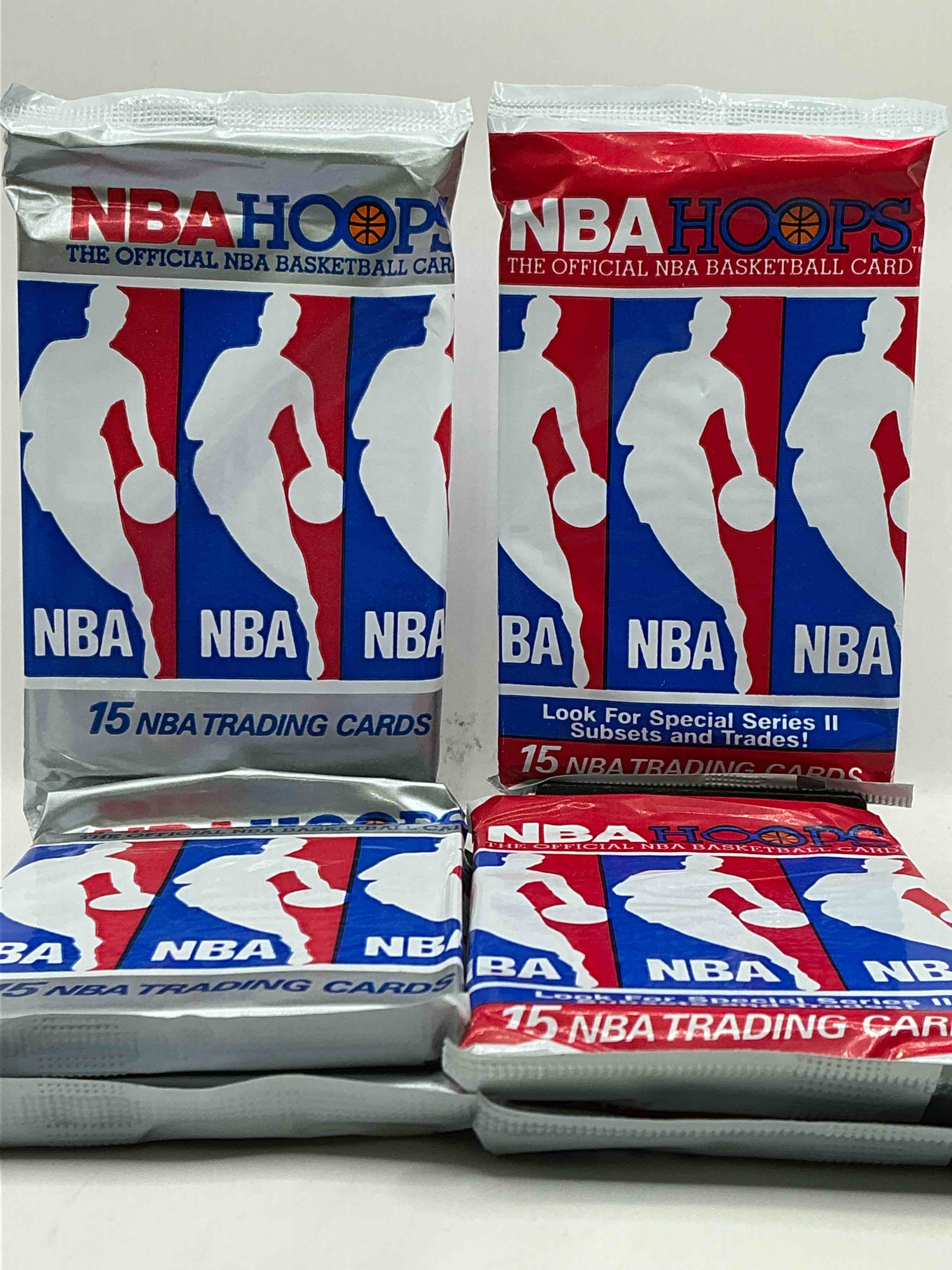 Michael Jordan?! Wow, Vintage 1990/91 NBA Hoops RARE Red Series Two Sealed Sports Card & Collectible Pack, Direct From Original Factory Sealed Retail Case!Series 2 Extremely Hard To Find & Includes Sought After Subsets! Look For Many Valuable Cards Such As Michael Jordan #65 (PSA 10 Value $225) & So Much More!
