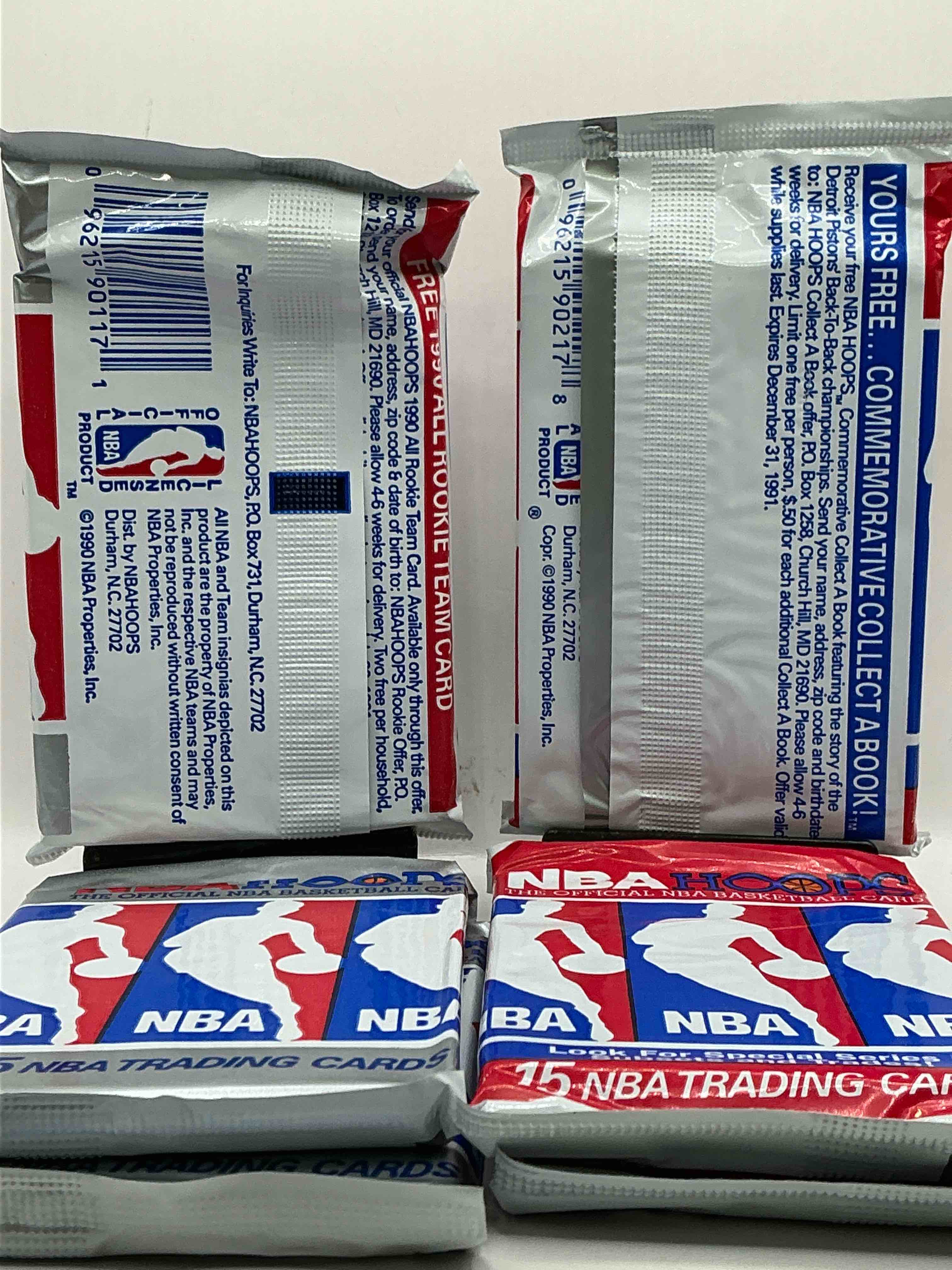 Condition photo showing New/Like New for Michael Jordan?! Wow, Vintage 1990/91 NBA Hoops RARE Red Series Two Sealed Sports Card & Collectible Pack, Direct From Original Factory Sealed Retail Case!Series 2 Extremely Hard To Find & Includes Sought After Subsets! Look For Many Valuable Cards Such As Michael Jordan #65 (PSA 10 Value $225) & So Much More!