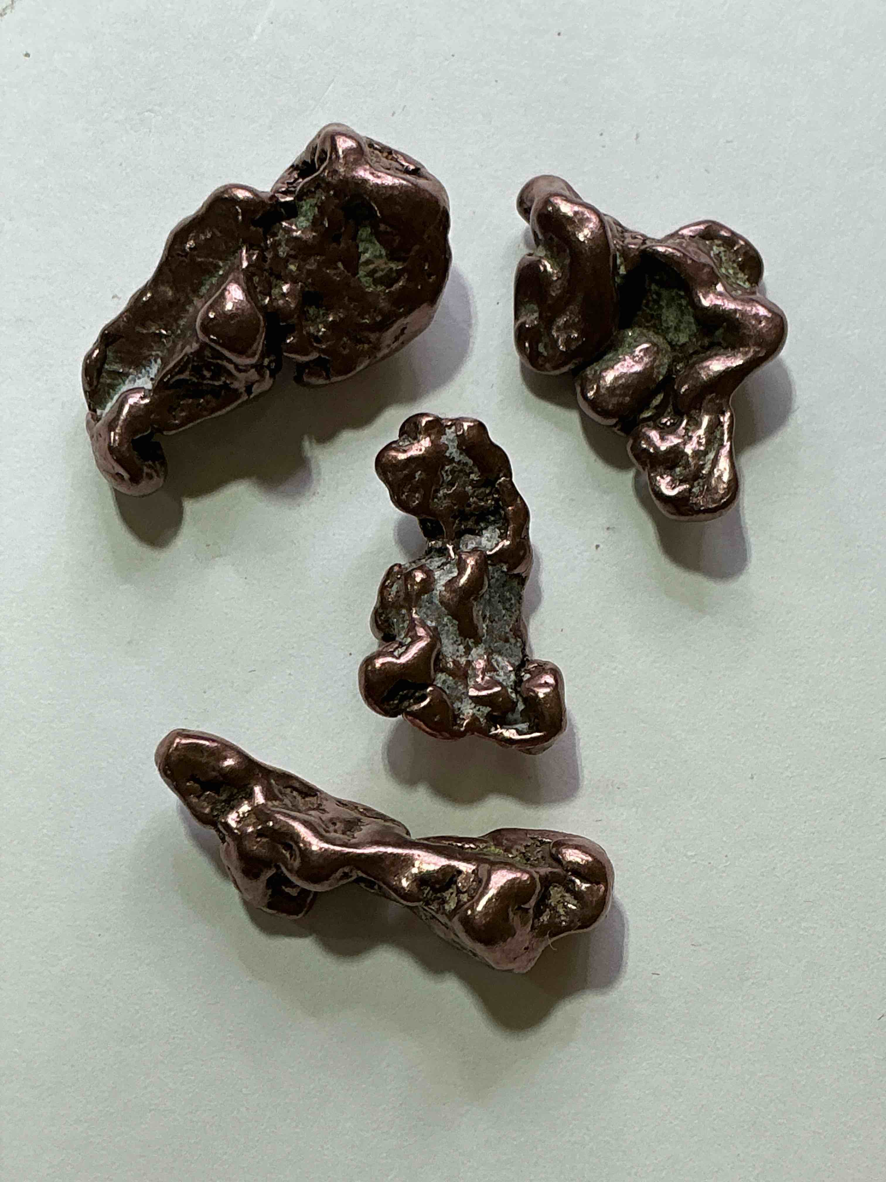 Copper Nuggets In Rare Form! Check Out These Rarely Seen Approximately .999 Copper Nuggets Direct From Prospecting In Copper Harbor, Michigan! Copper In Nugget Form Is Rarely Seen & Each Piece Is Completely Unique. A Great Investment In Fine U.S. Michigan Copper & Also Really Cool Conversation Pieces!