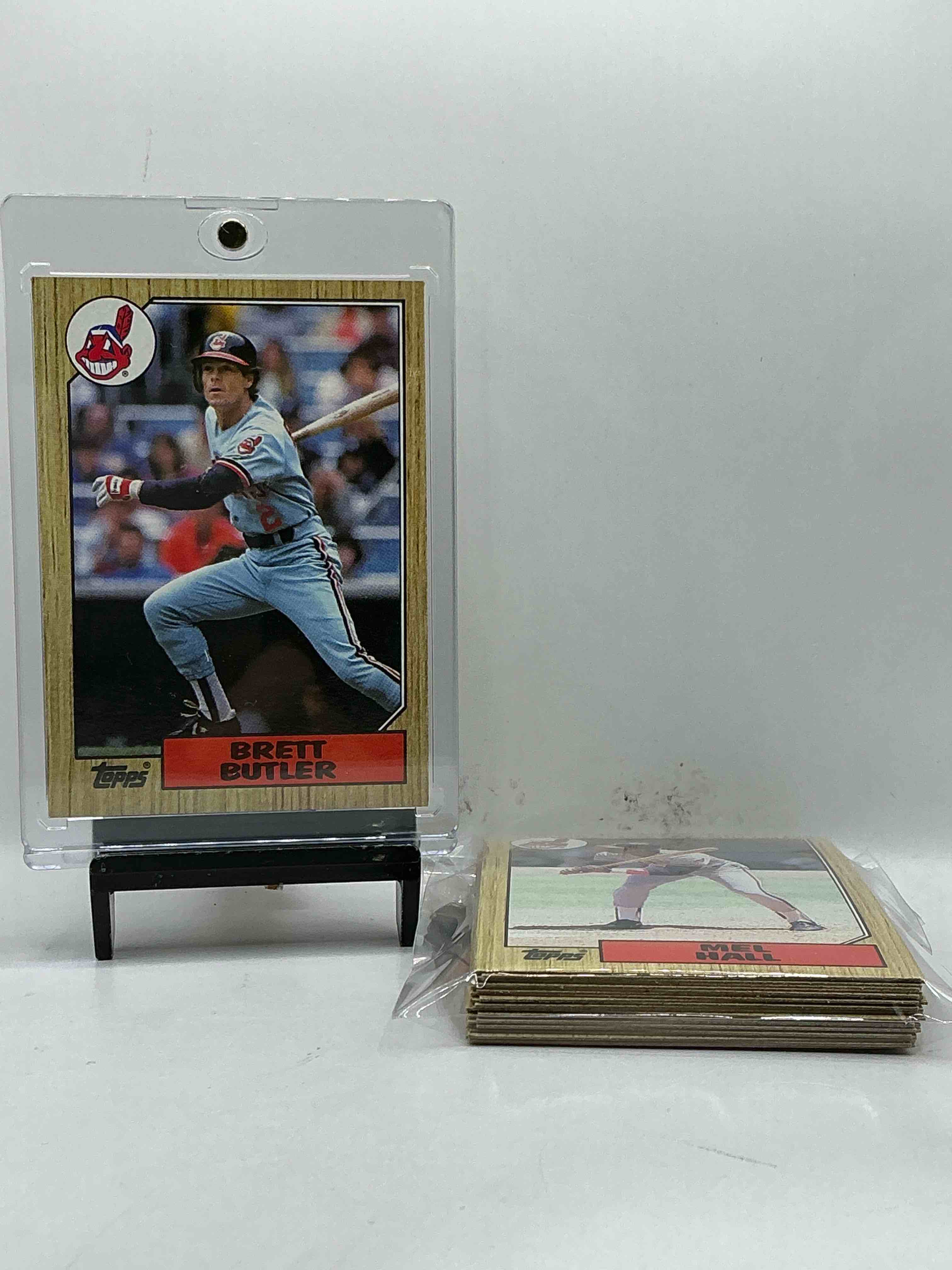 1987 Topps Baseball… Indians Set! Cory Snyder, Brett Butler, Don Schulze, Tom Waddell, Mel Hall & More! Insane 24 Card Indians Lot!