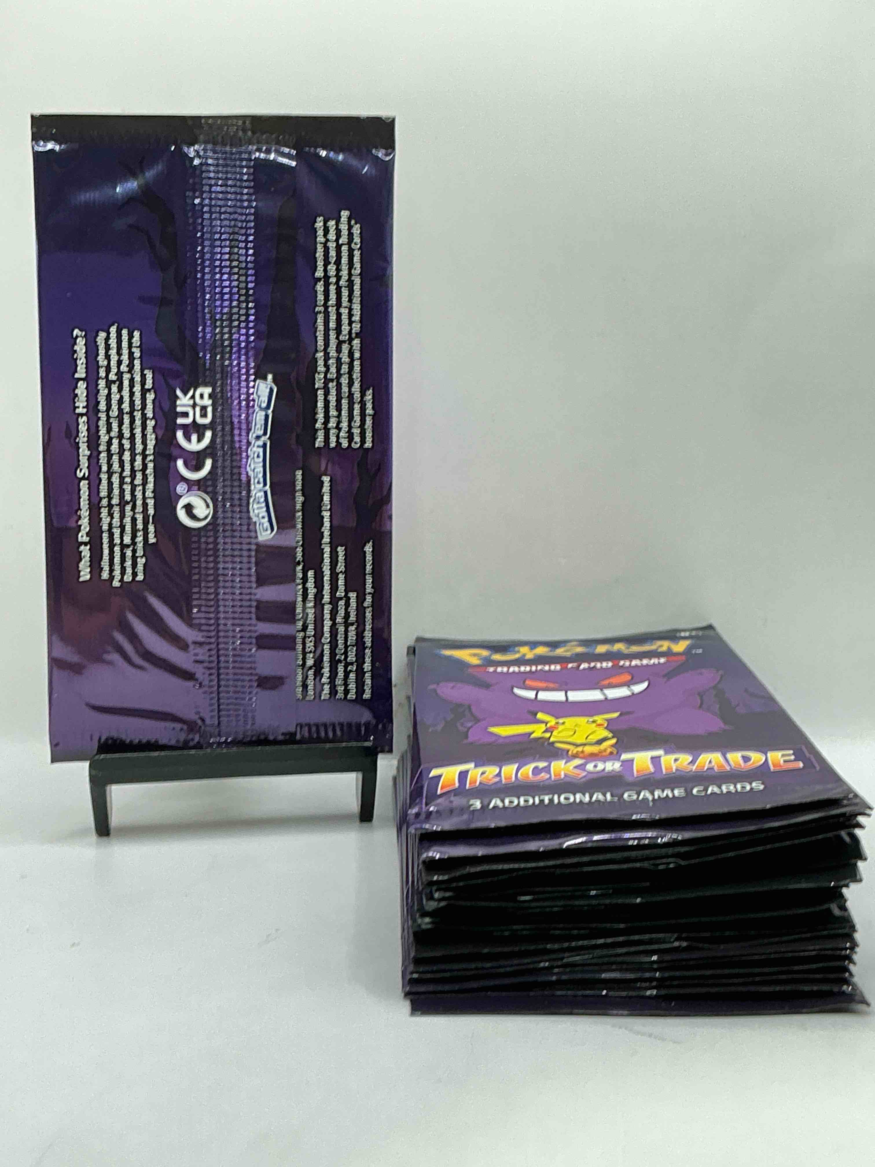 Condition photo showing New/Like New for Pokémon Packs! Spooky Trick Or Trade Unopened Packs! 3 Cards Per Pack, From 2022! Look For Legendary Monsters!