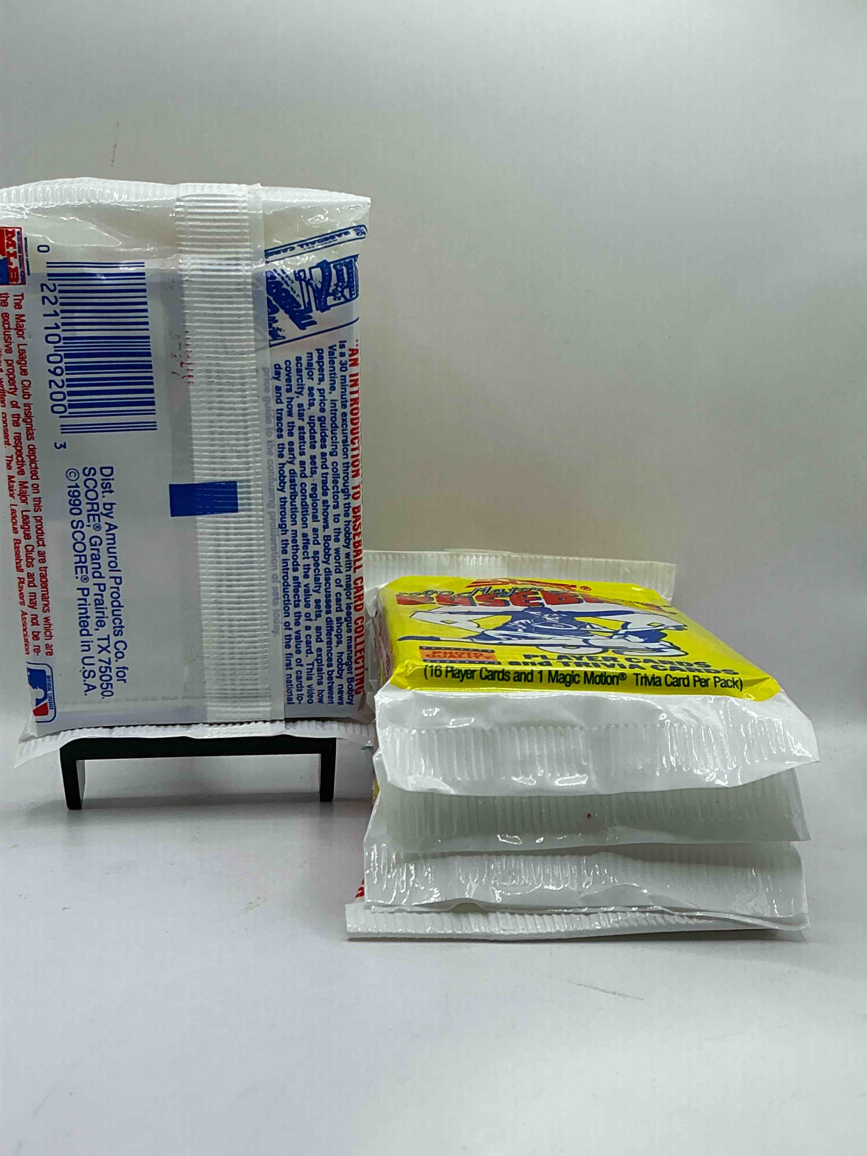 Condition photo showing New/Like New for Bo Knows!? Deion Sanders Rookie!? 1990 Score Baseball Packs! Unopened Straight From Box! These Packs Are Loaded With Awesome Cards! Some Cards To Search For Are Bo Jackson, Nolan Ryan, Frank Thomas Rookie & Deion Sanders Rookie!