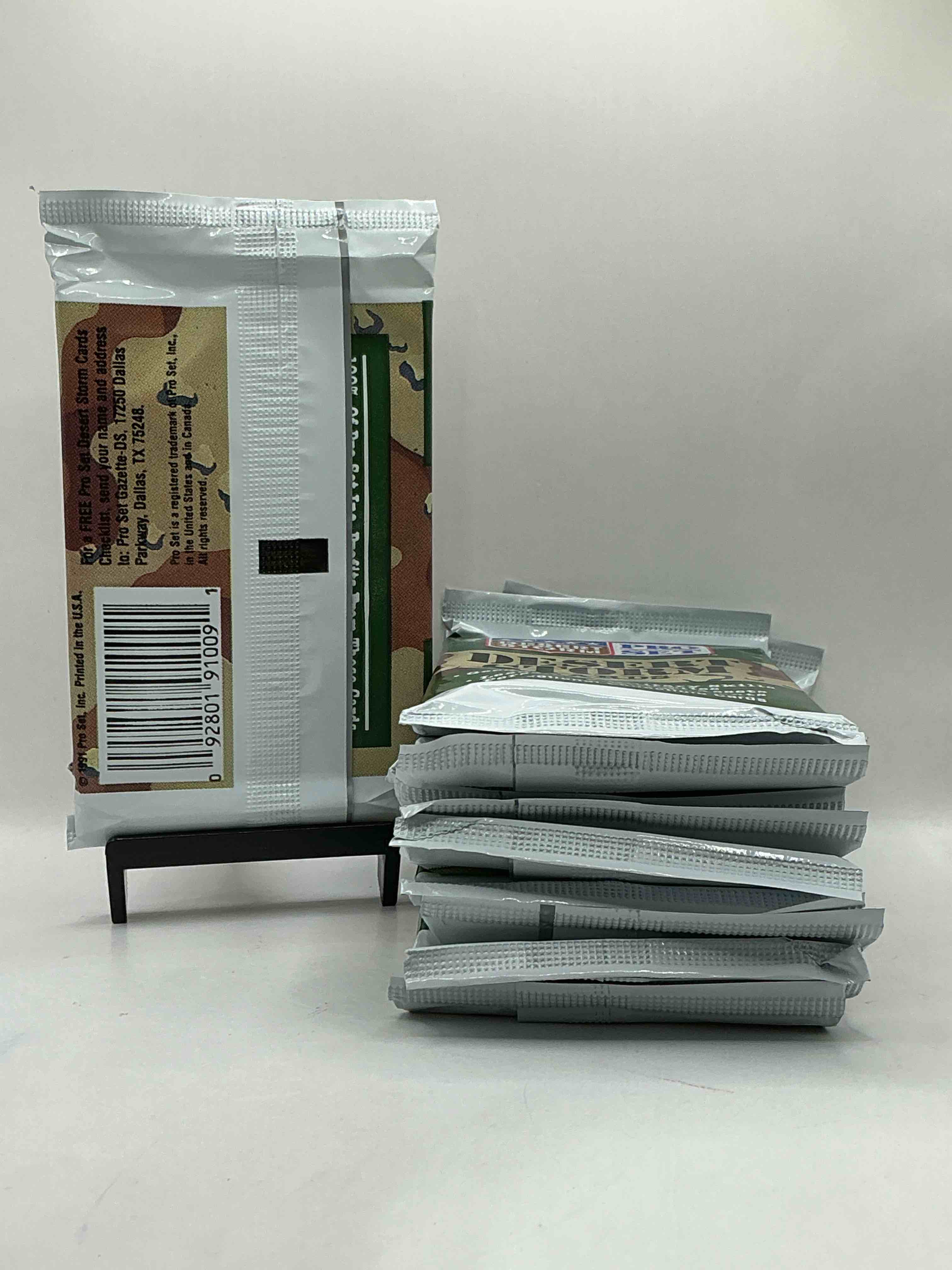 Condition photo showing New/Like New for Calling Veterans! Awesome 1991 Desert Storm Coalition For Peace Unopened Packs, Direct From Original Sealed Retail Case! Great Gift For Veterans!