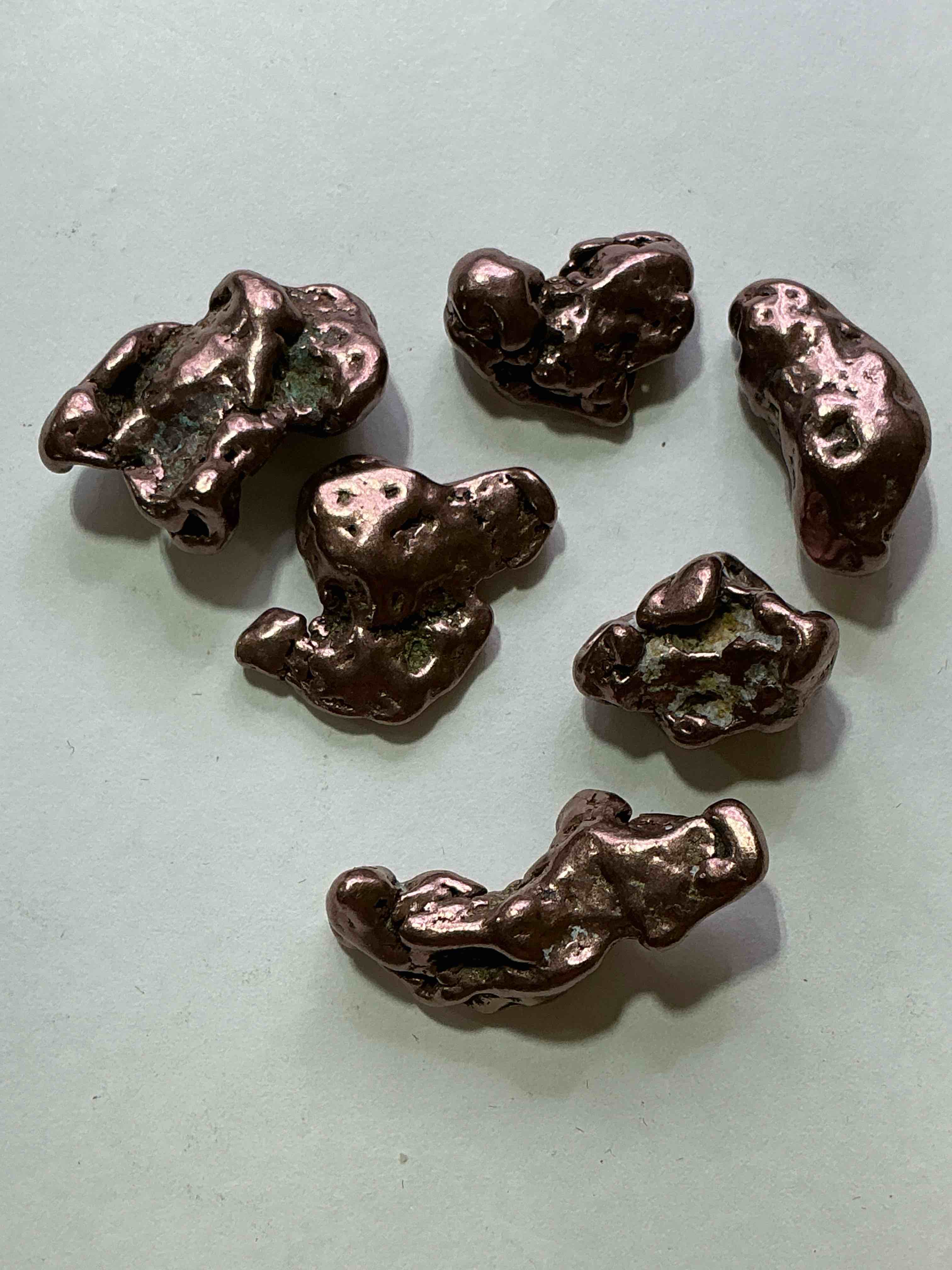 Copper Nuggets In Rare Form! Check Out These Rarely Seen Approximately .999 Copper Nuggets Direct From Prospecting In Copper Harbor, Michigan! Copper In Nugget Form Is Rarely Seen & Each Piece Is Completely Unique. A Great Investment In Fine U.S. Michigan Copper & Also Really Cool Conversation Pieces!