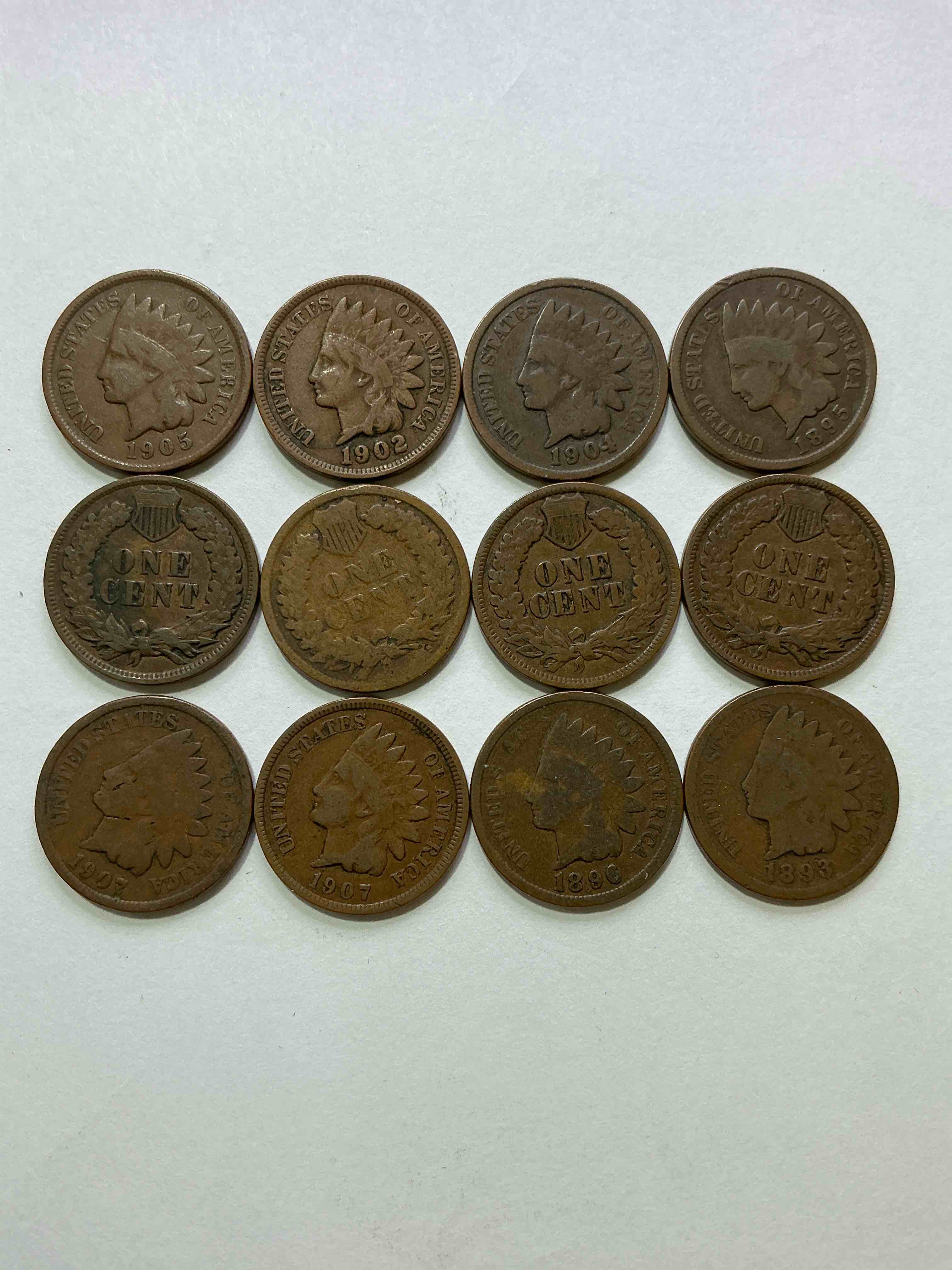 Indian Head Pennies! These Gorgeous U.S. Pennies Were Minted From 1859-1909 & Have Become Serious Collector Items! The "Indian Head" Design Is Actually A Representation Of Lady Liberty Wearing An Indian Headdress. Here Are Beautiful, Well-Kept Examples Representing Many Different Mint Years! Great For Collecting, Investing & Learning History, & Rare With Visible Dates!