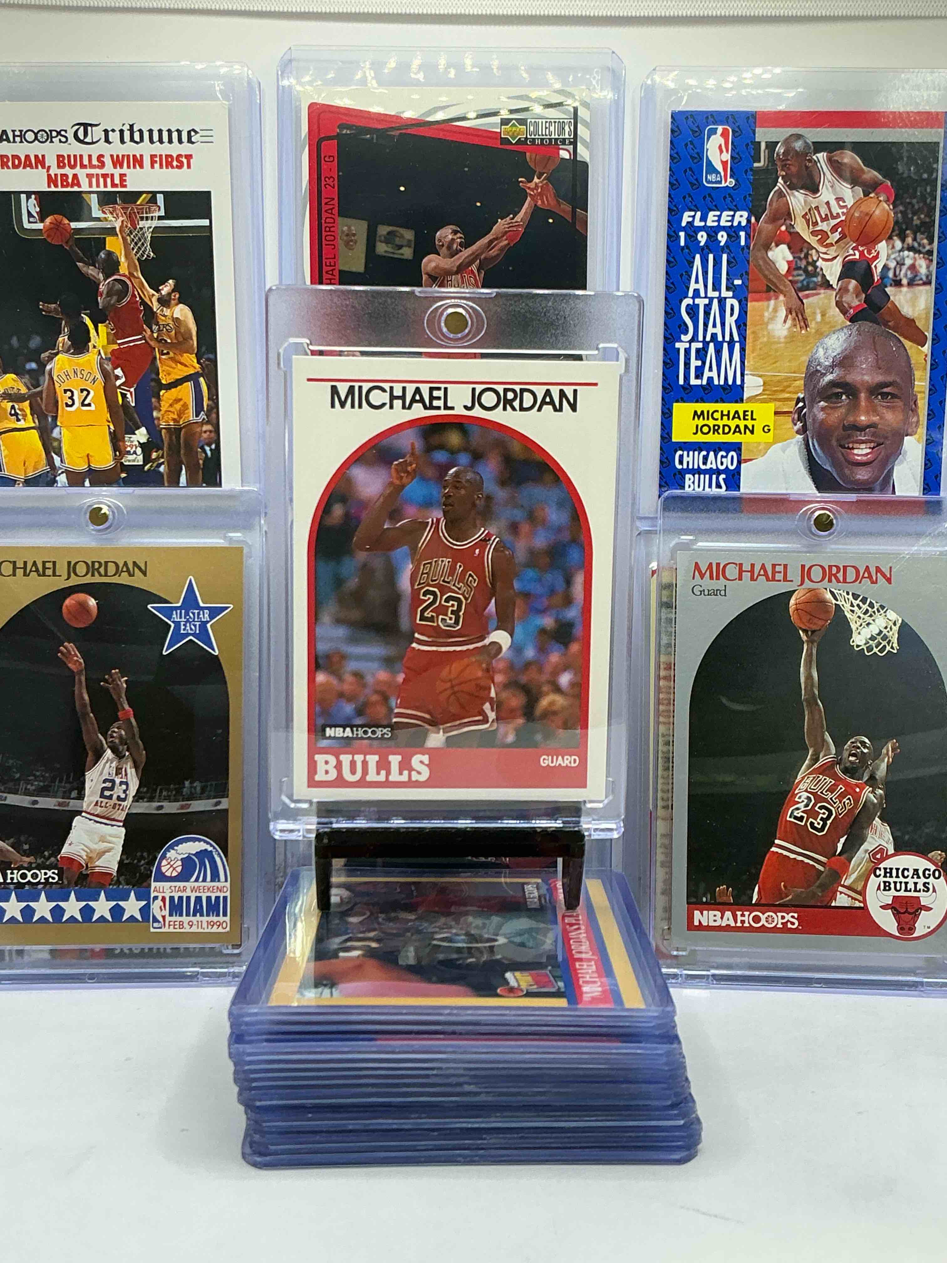 Michael Jordan Lot! Collect The GOAT! MJ 24 Card Lot! All Different Years & Brands! NBA Hoops, Fleer, Upper Deck & More! WOW! 