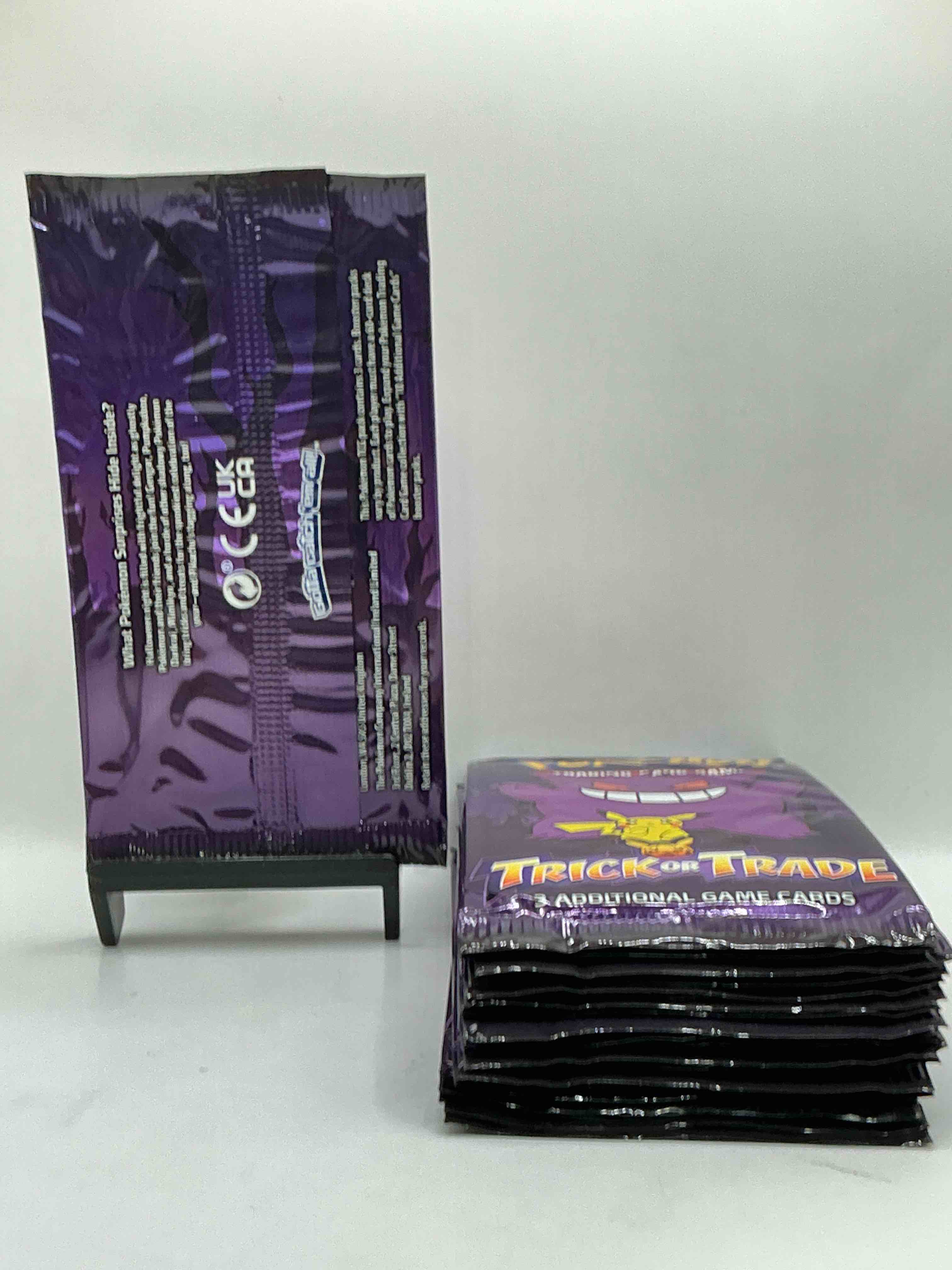 Condition photo showing New/Like New for Pokémon Packs! Spooky Trick Or Trade Unopened Packs! 3 Cards Per Pack, From 2022! Look For Legendary Monsters!