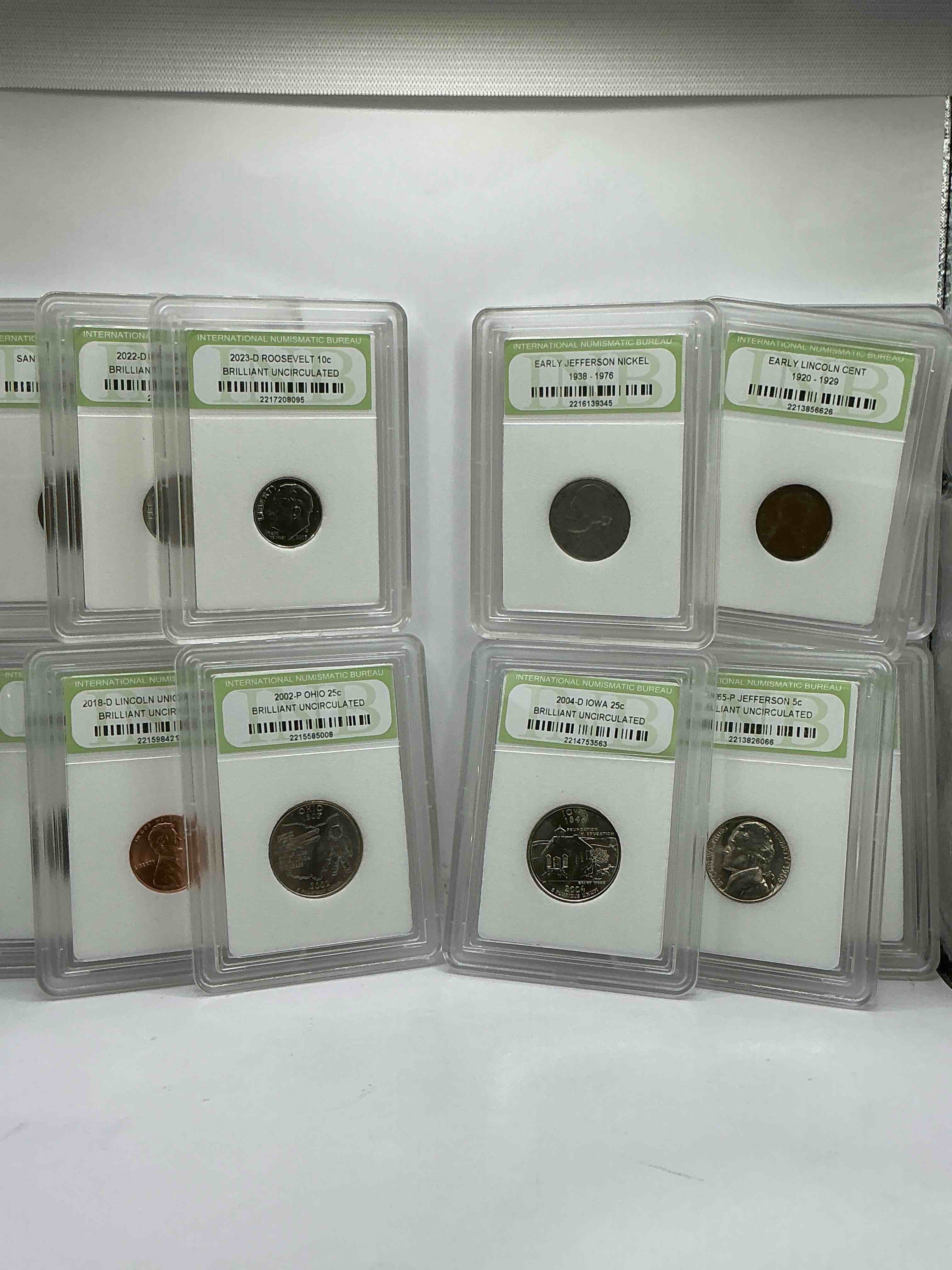 Collector's Dream! 12 Different Rare, Slabbed U.S. Collector Coins In Certified/Catalogued Protective Slab Cases! A Great Way to Build An Incredible Collection Of Protected, Rare U.S. Coins! Great For The Coin Fan & Collector!