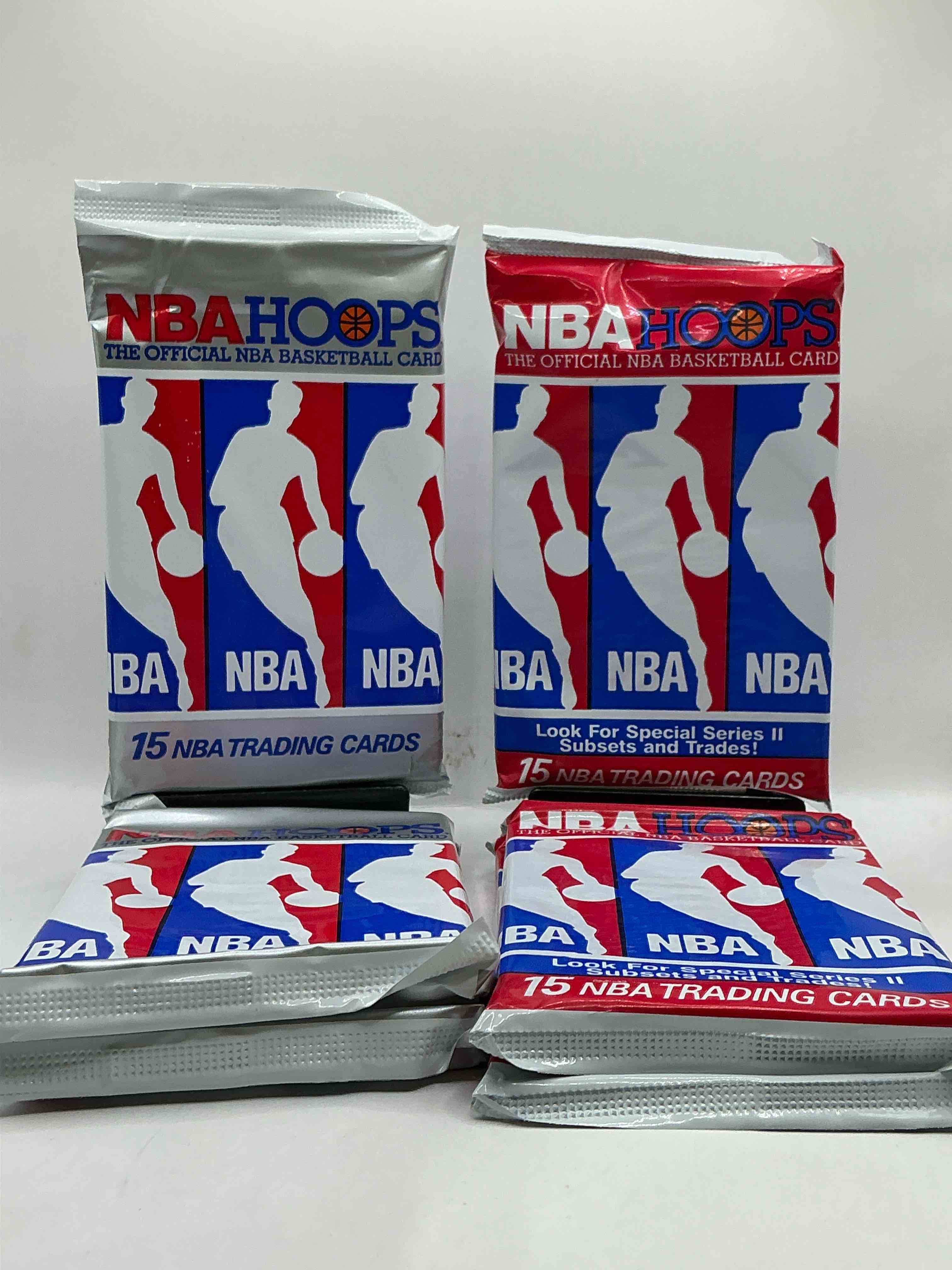 Michael Jordan?! Wow, Vintage 1990/91 NBA Hoops RARE Red Series Two Sealed Sports Card & Collectible Pack, Direct From Original Factory Sealed Retail Case!Series 2 Extremely Hard To Find & Includes Sought After Subsets! Look For Many Valuable Cards Such As Michael Jordan #65 (PSA 10 Value $225) & So Much More!