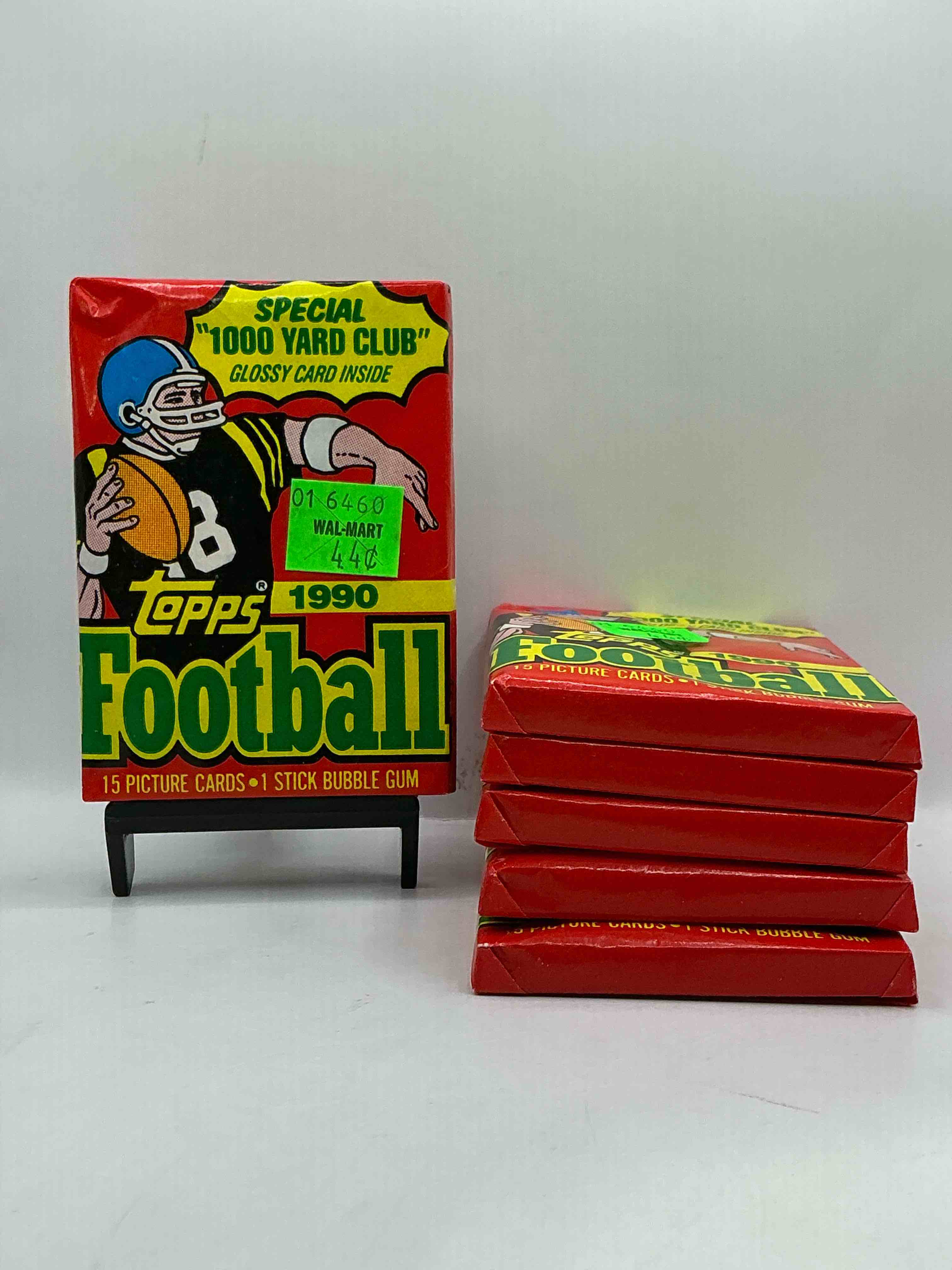 The Last Year Of Football Wax! Joe Montana, Emmitt Smith & Barry Sanders!? 1990 Topps Football Unopened Sports Card Wax Pack, Direct From Original Retail Box! Getting Hard To Find! Search For Early Barry Sanders & Jerry Rice & So Much More!