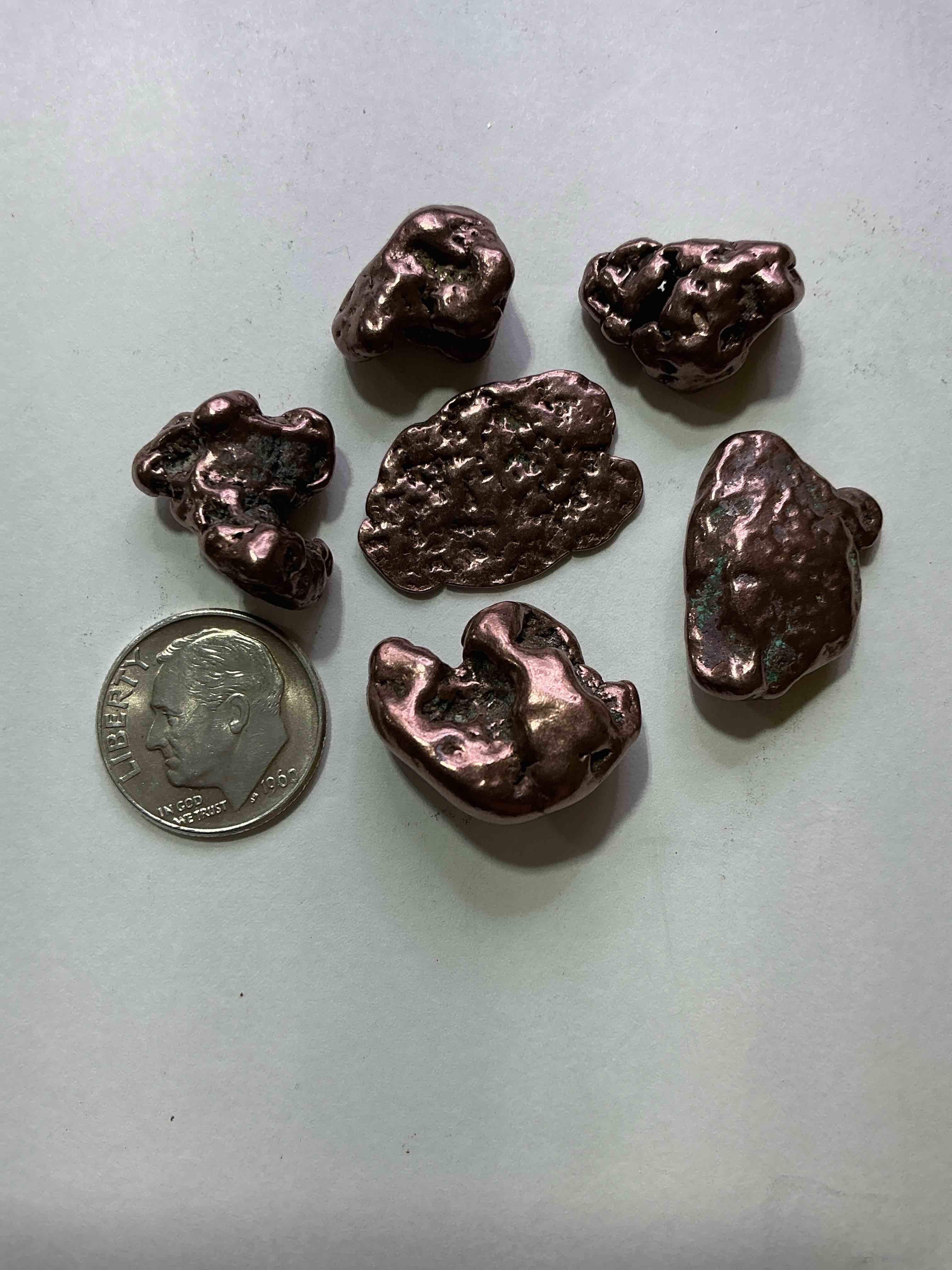 Condition photo showing New/Like New for Copper Nuggets In Rare Form! Check Out These Rarely Seen Approximately .999 Copper Nuggets Direct From Prospecting In Copper Harbor, Michigan! Copper In Nugget Form Is Rarely Seen & Each Piece Is Completely Unique. A Great Investment In Fine U.S. Michigan Copper & Also Really Cool Conversation Pieces!