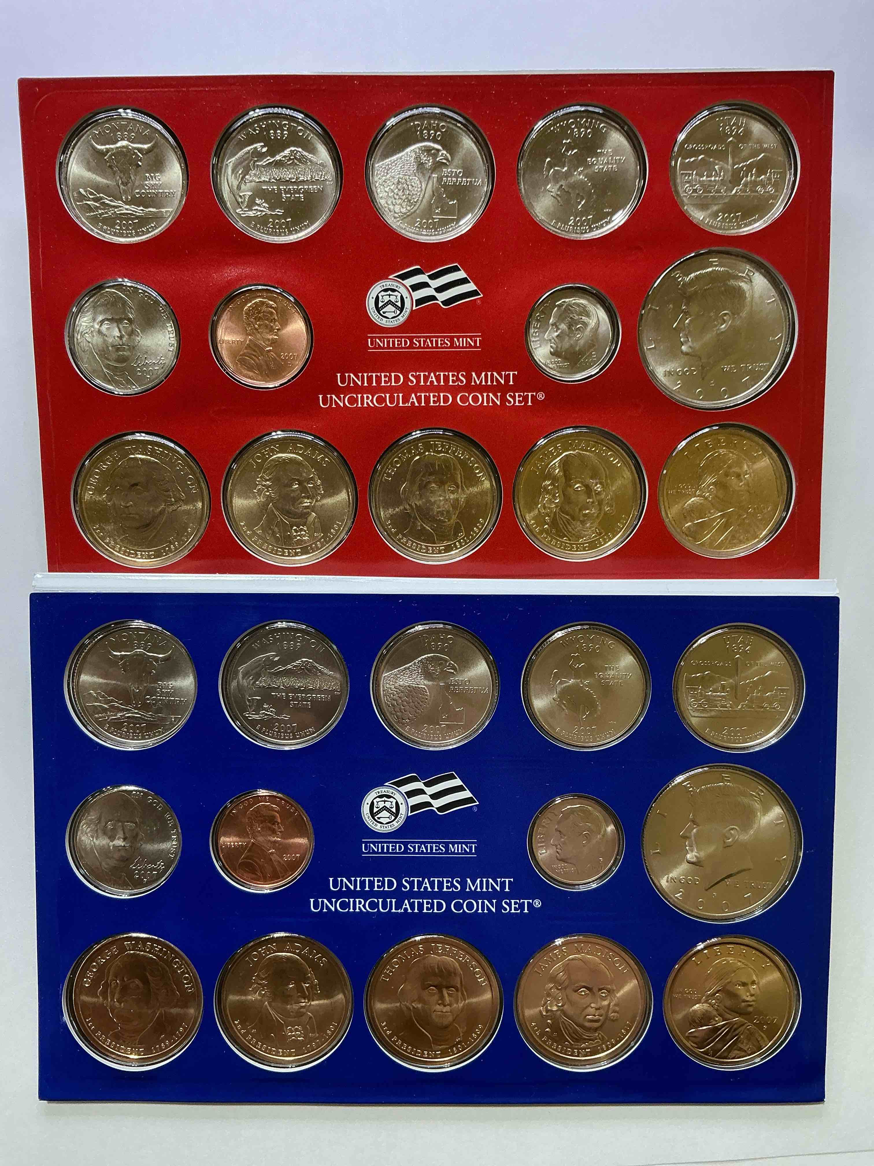 2007 Mint Coins! Uncirculated 28 Coins, Including Sacagawea Dollar Coins, Half Dollars, State Quarters, Dimes, Nickels & Pennies! Insane Mint Coins!