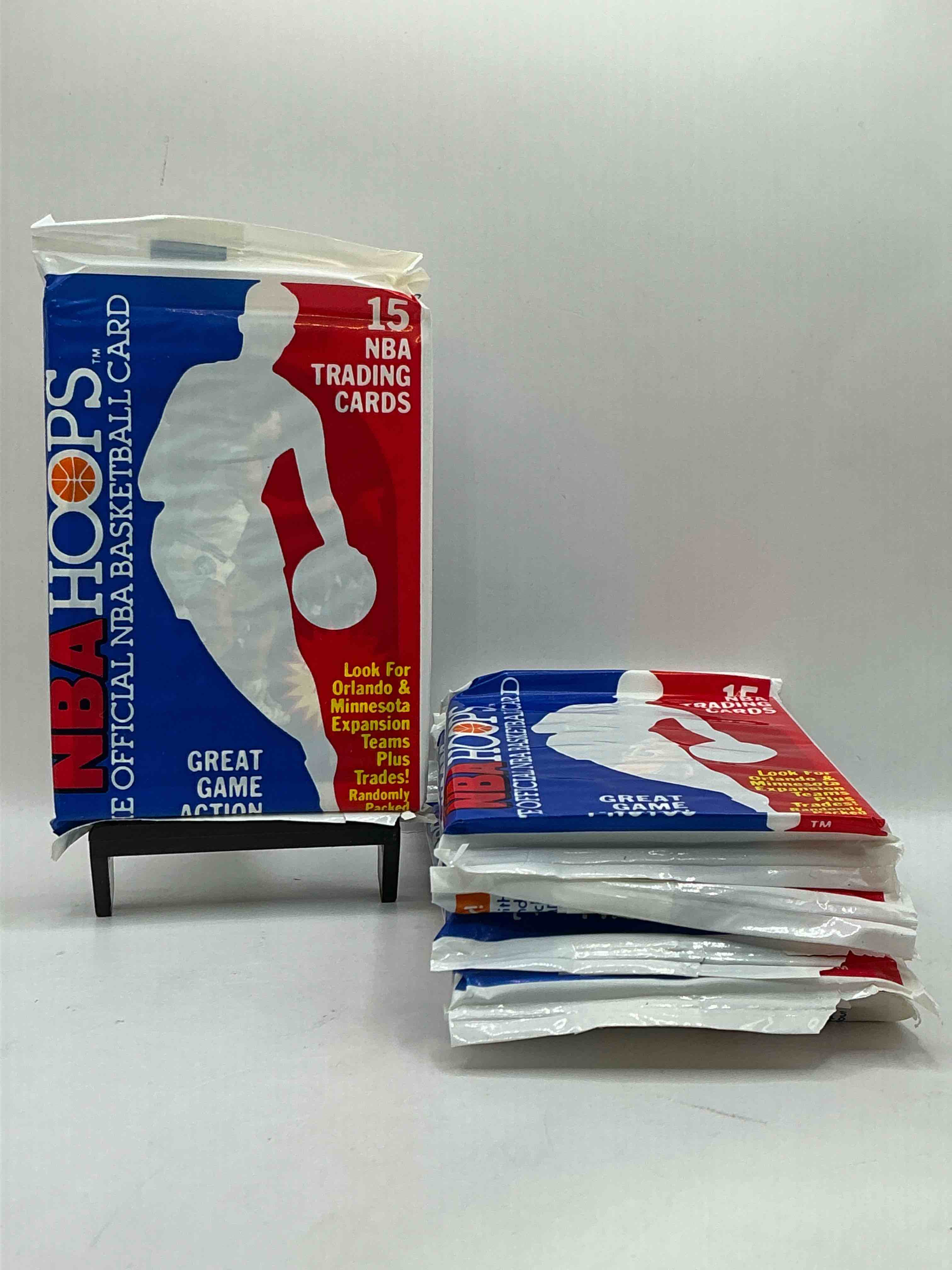 1989 Wow Valuable Michael Jordan?! Getting Very Rare! 1989/90 NBA Hoops Sealed Pack, Direct From Original Retail Case! Search For Valuable Michael Jordan #200 (PSA 10 Value Approx $200) & David Robinson's ONLY True Rookie Card #138 (PSA 10 Value $300) This Year Also Has Many Other Iconic Cards From Magic Johnson, Larry Bird & Too Many Others To List 1989 NBA Hoops Has Exploded in The Collector Market As It's The First Year Of NBA Hoops Production, & Only One Of Two Sets Produced in 1989 Don't Miss Out, Getting Very Rare!