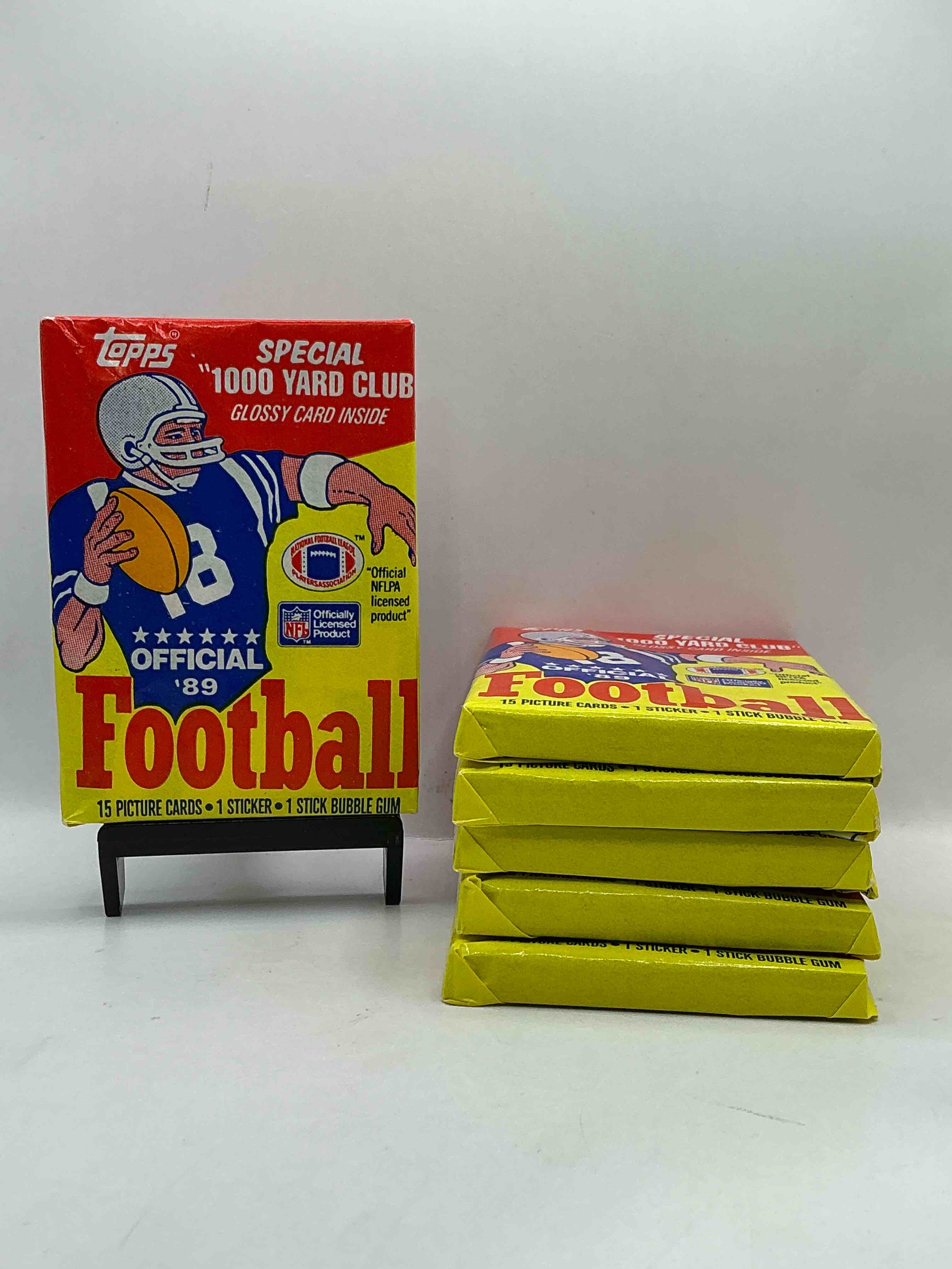 1989 Topps Football Unopened Sports Card Wax Packs! Straight From Original Box!Search For Deion Sanders Rookie Cards! Along With Valuable Jerry Rice, Bo Jackson & Other 80's Stars!