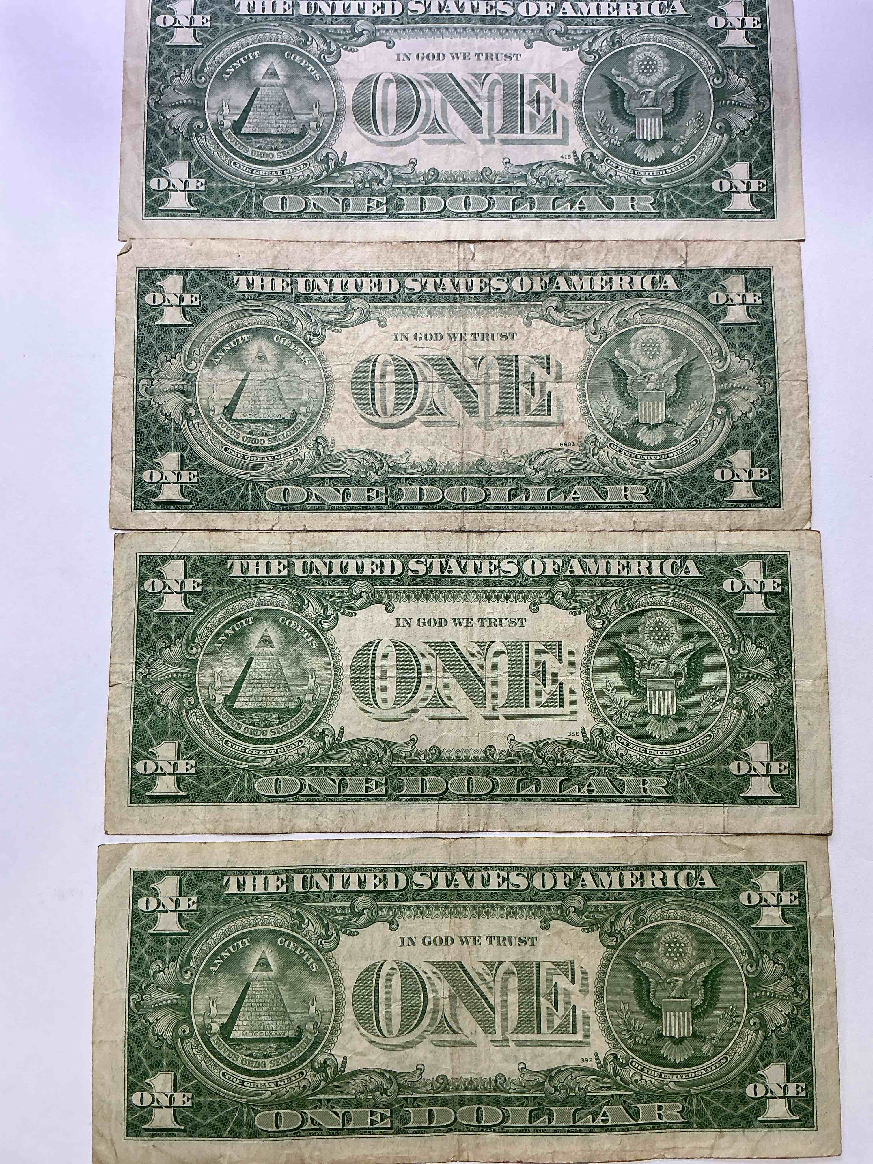 Condition photo showing Good Condition for 1957 & 1935 Silver Certificates! Did You Know That Prior To 1964 One Dollar U.S. Paper Money Was Actually Redeemable For Silver Dollars?! Wow How Times Have Changed! Silver Certificates Were Produced From 1878 To 1964 & Are Still Considered Legal Tender At Face Value. Here Are Gorgeous, Circulated 1935 & 1957 U.S. One Dollar Silver Certificate, With Highly Collectible "Blue Seal!* Own An Awesome Piece Of History!
