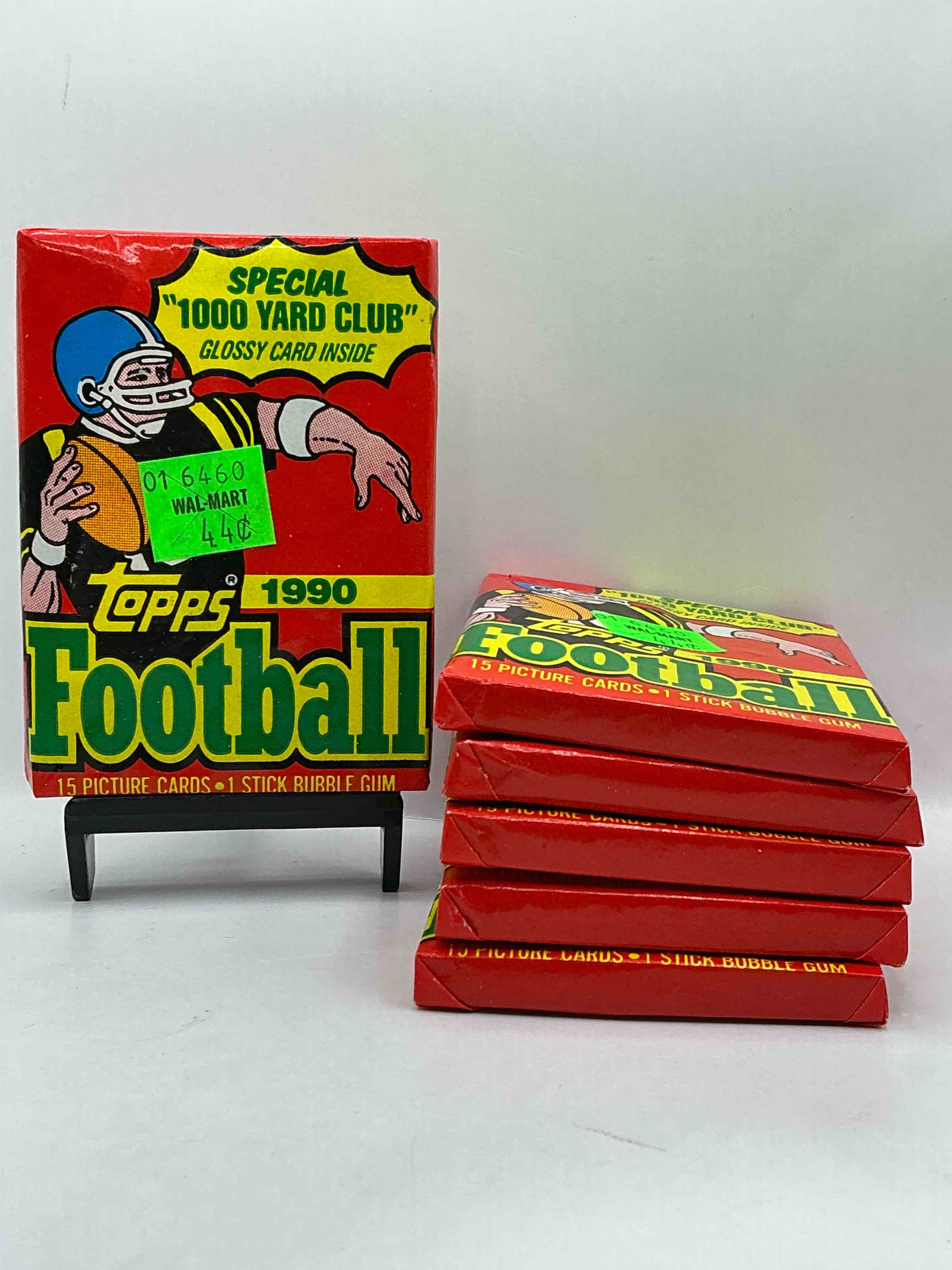 The Last Year Of Football Wax! Joe Montana, Emmitt Smith & Barry Sanders!? 1990 Topps Football Unopened Sports Card Wax Pack, Direct From Original Retail Box! Getting Hard To Find! Search For Early Barry Sanders & Jerry Rice & So Much More!
