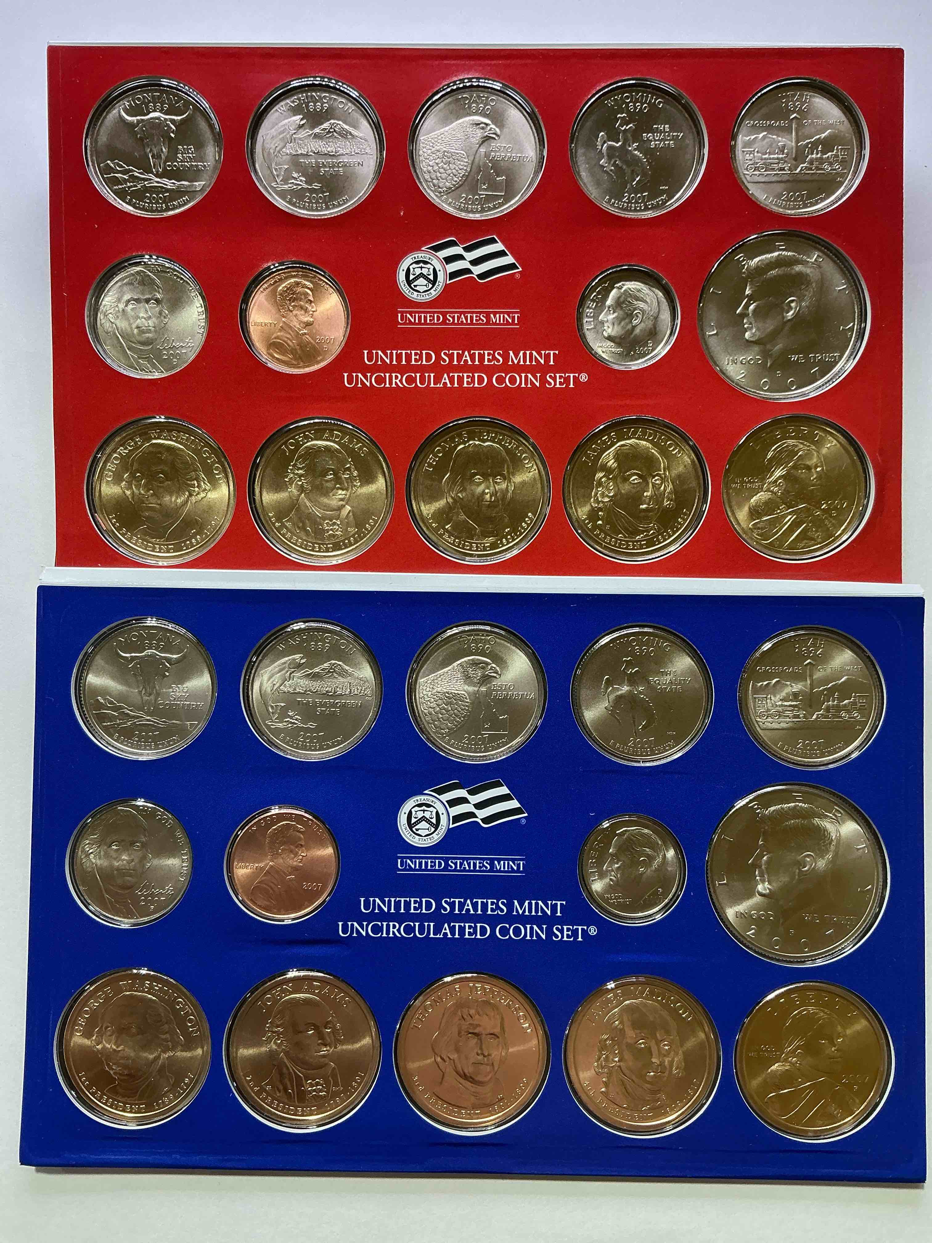 2007 Mint Coins! Uncirculated 28 Coins, Including Sacagawea Dollar Coins, Half Dollars, State Quarters, Dimes, Nickels & Pennies! Insane Mint Coins!
