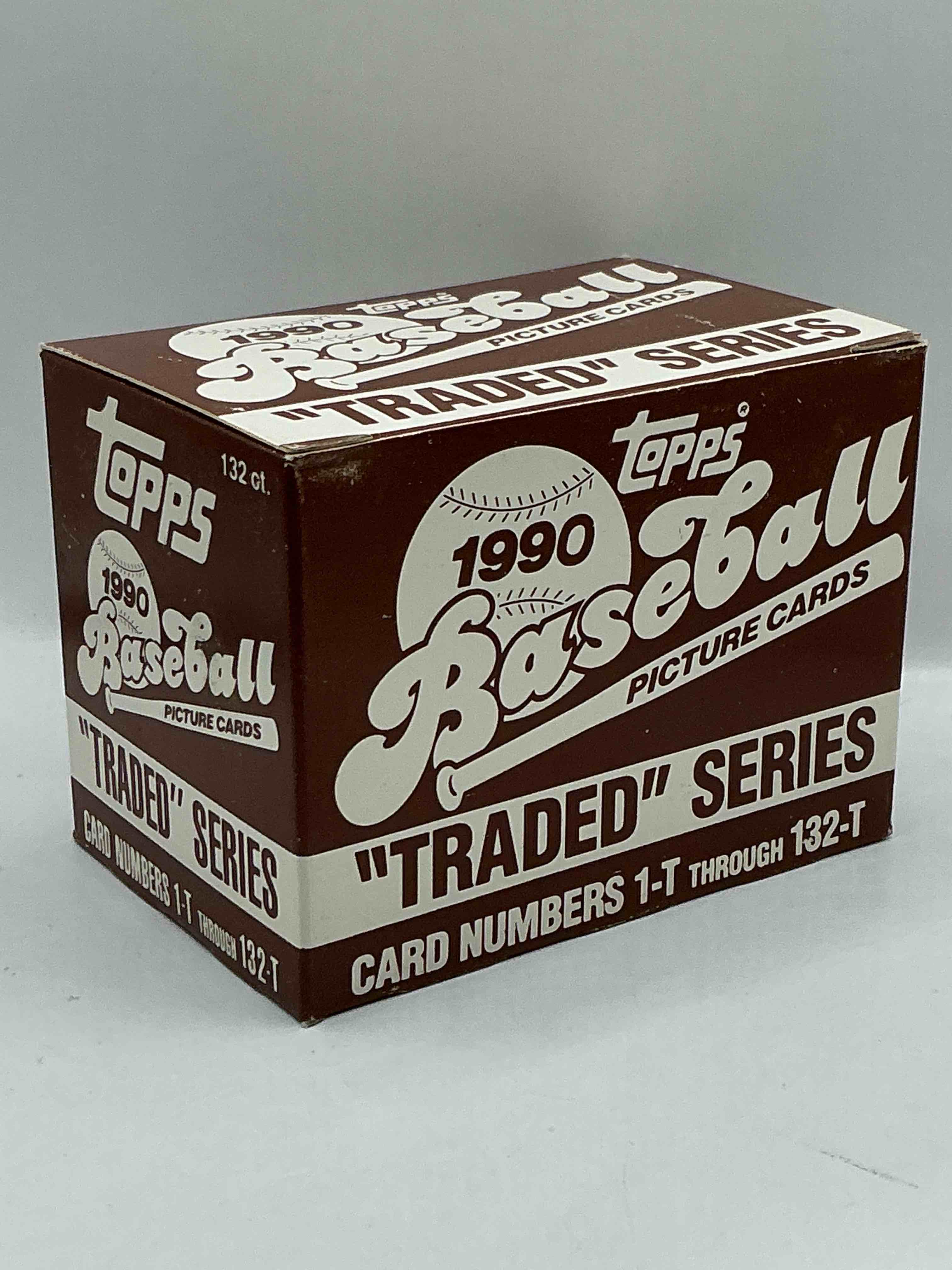 1990 Topps Traded 132 Card Set! Baseball Bonanza! Rare Topps Traded Baseball Set From 1990, Look For Legends & Rookies!