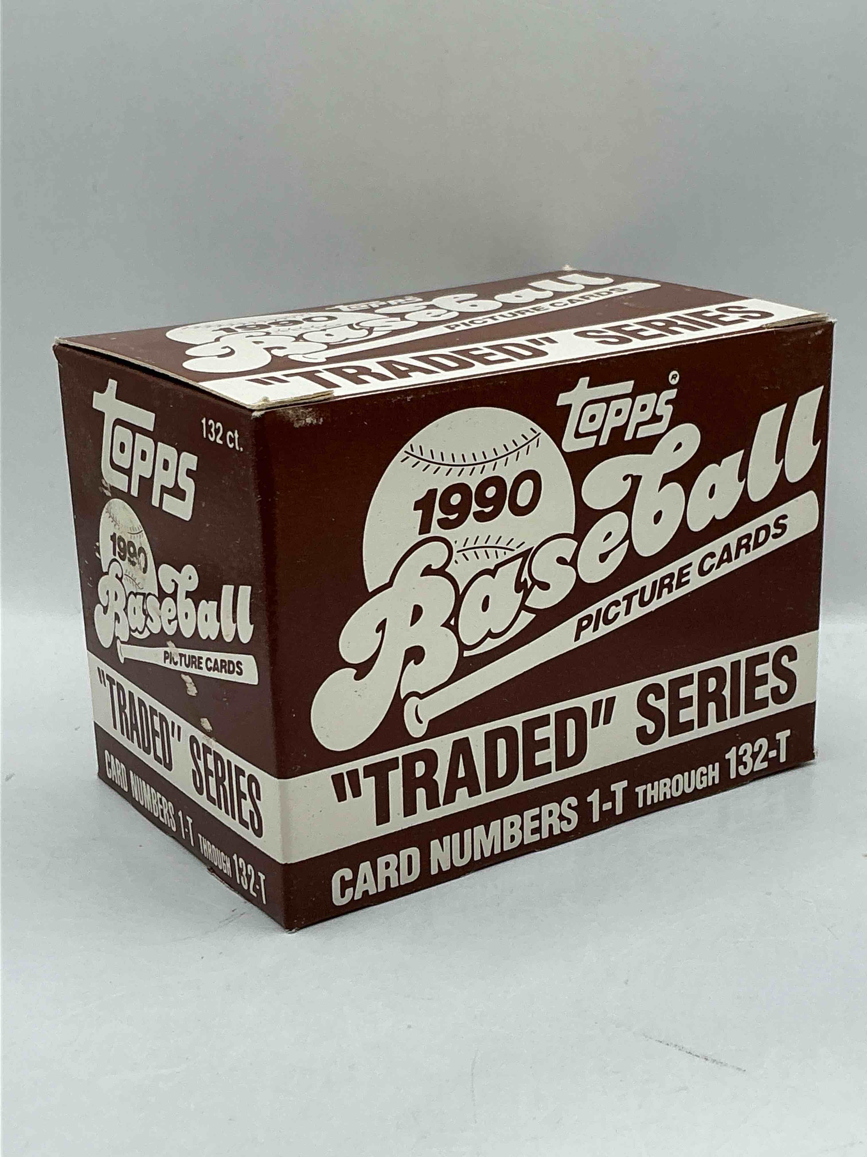 1990 Topps Traded 132 Card Set! Baseball Bonanza! Rare Topps Traded Baseball Set From 1990, Look For Legends & Rookies!