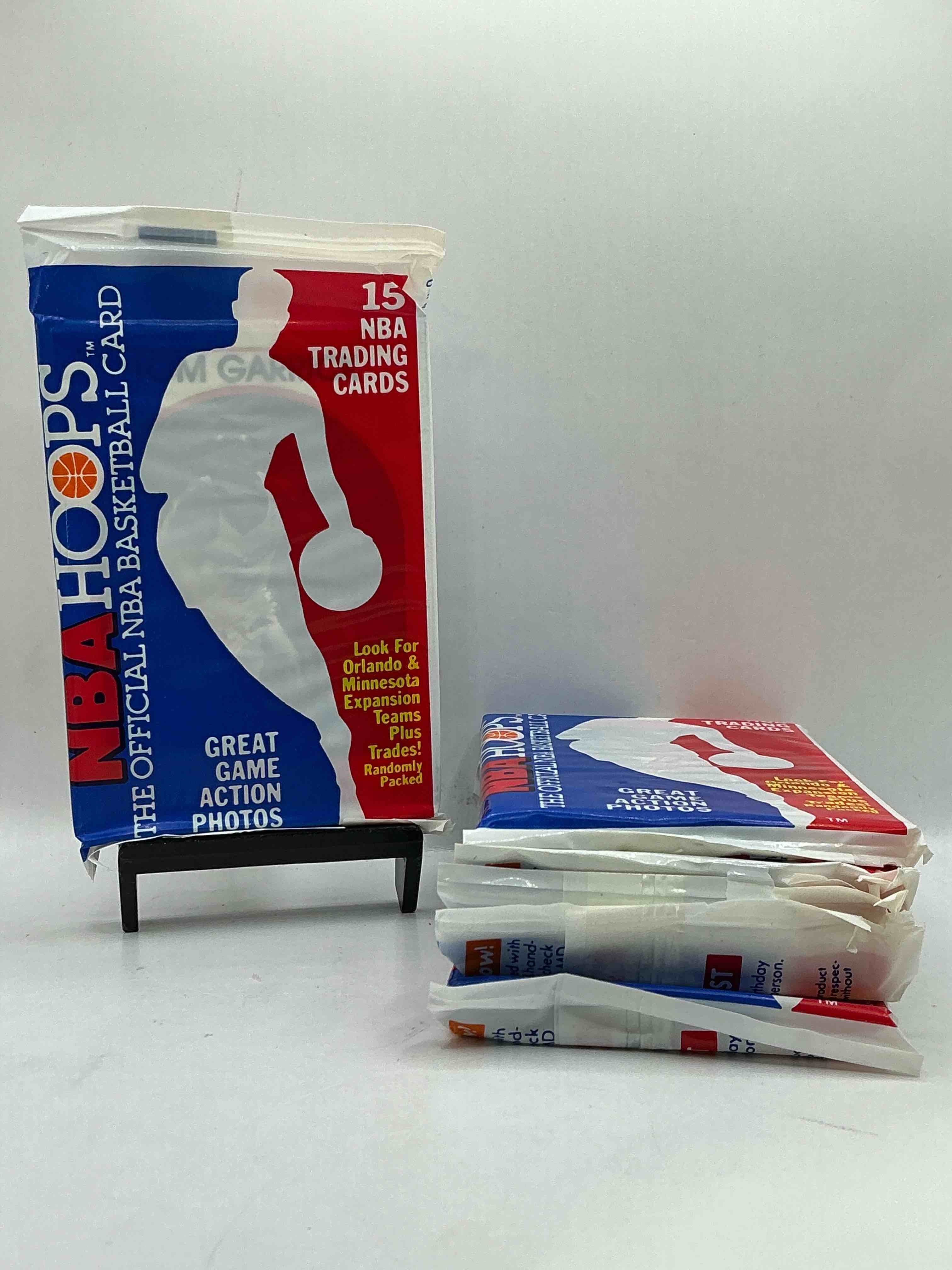 1989 Wow Valuable Michael Jordan?! Getting Very Rare! 1989/90 NBA Hoops Sealed Pack, Direct From Original Retail Case! Search For Valuable Michael Jordan #200 (PSA 10 Value Approx $200) & David Robinson's ONLY True Rookie Card #138 (PSA 10 Value $300) This Year Also Has Many Other Iconic Cards From Magic Johnson, Larry Bird & Too Many Others To List 1989 NBA Hoops Has Exploded in The Collector Market As It's The First Year Of NBA Hoops Production, & Only One Of Two Sets Produced in 1989 Don't Miss Out, Getting Very Rare!