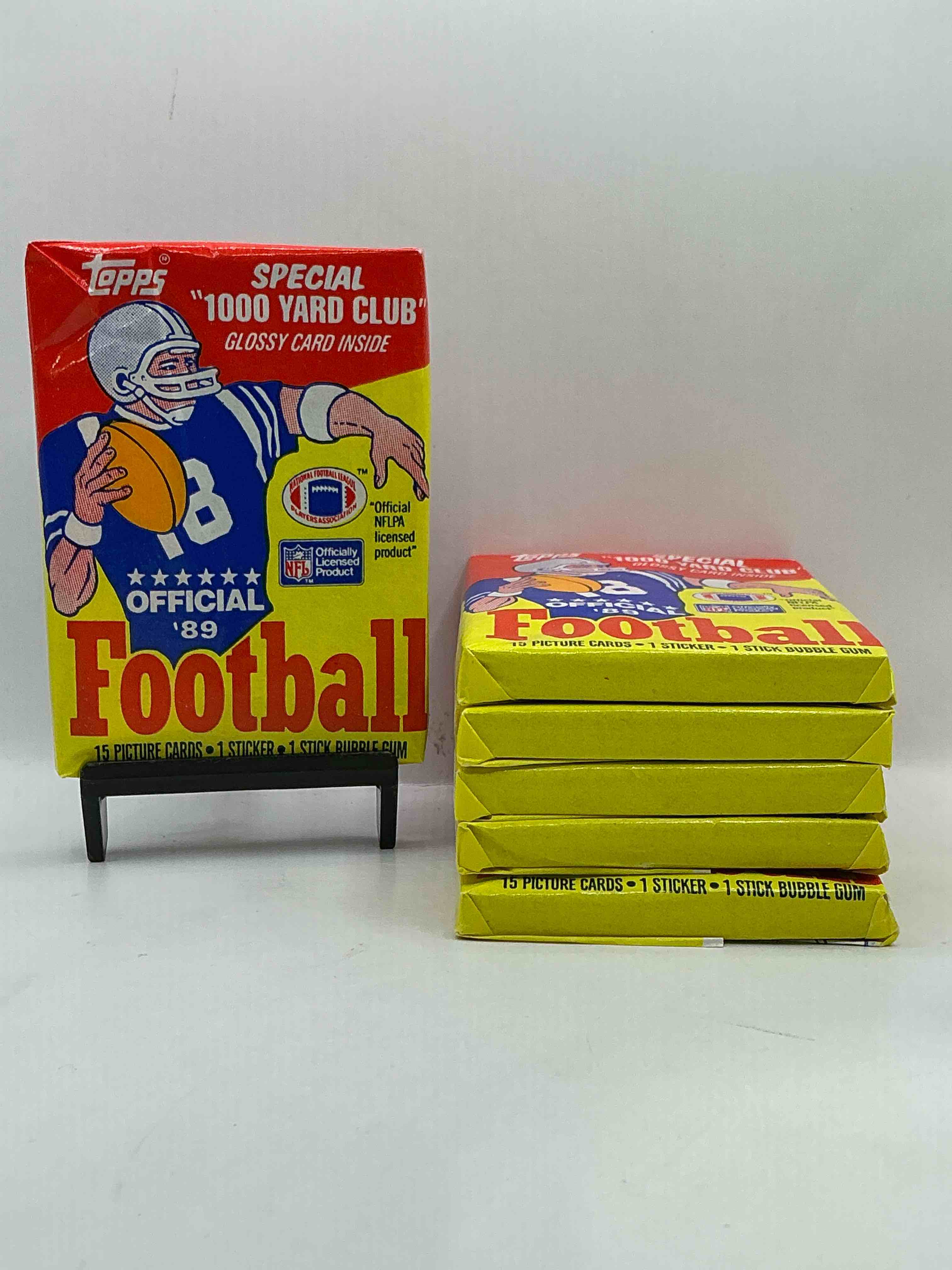 1989 Topps Football Unopened Sports Card Wax Packs! Straight From Original Box!Search For Deion Sanders Rookie Cards! Along With Valuable Jerry Rice, Bo Jackson & Other 80's Stars!