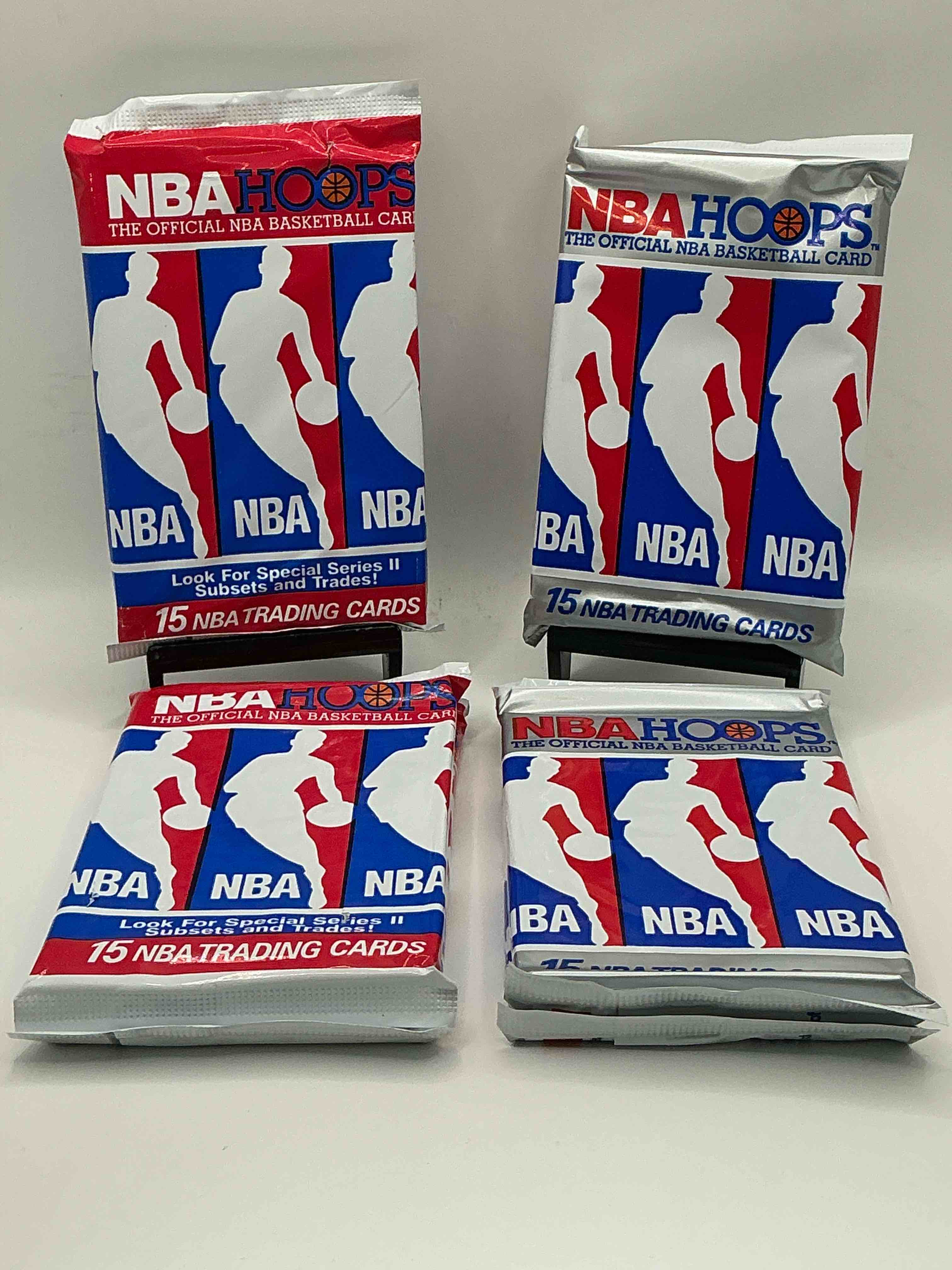 Michael Jordan?! Wow, Vintage 1990/91 NBA Hoops RARE Red Series I & II Sealed Sports Card & Collectible Pack, Direct From Original Factory Sealed Retail Case!Series 2 Extremely Hard To Find & Includes Sought After Subsets! Look For Many Valuable Cards Such As Michael Jordan #65 (PSA 10 Value $225) & So Much More!