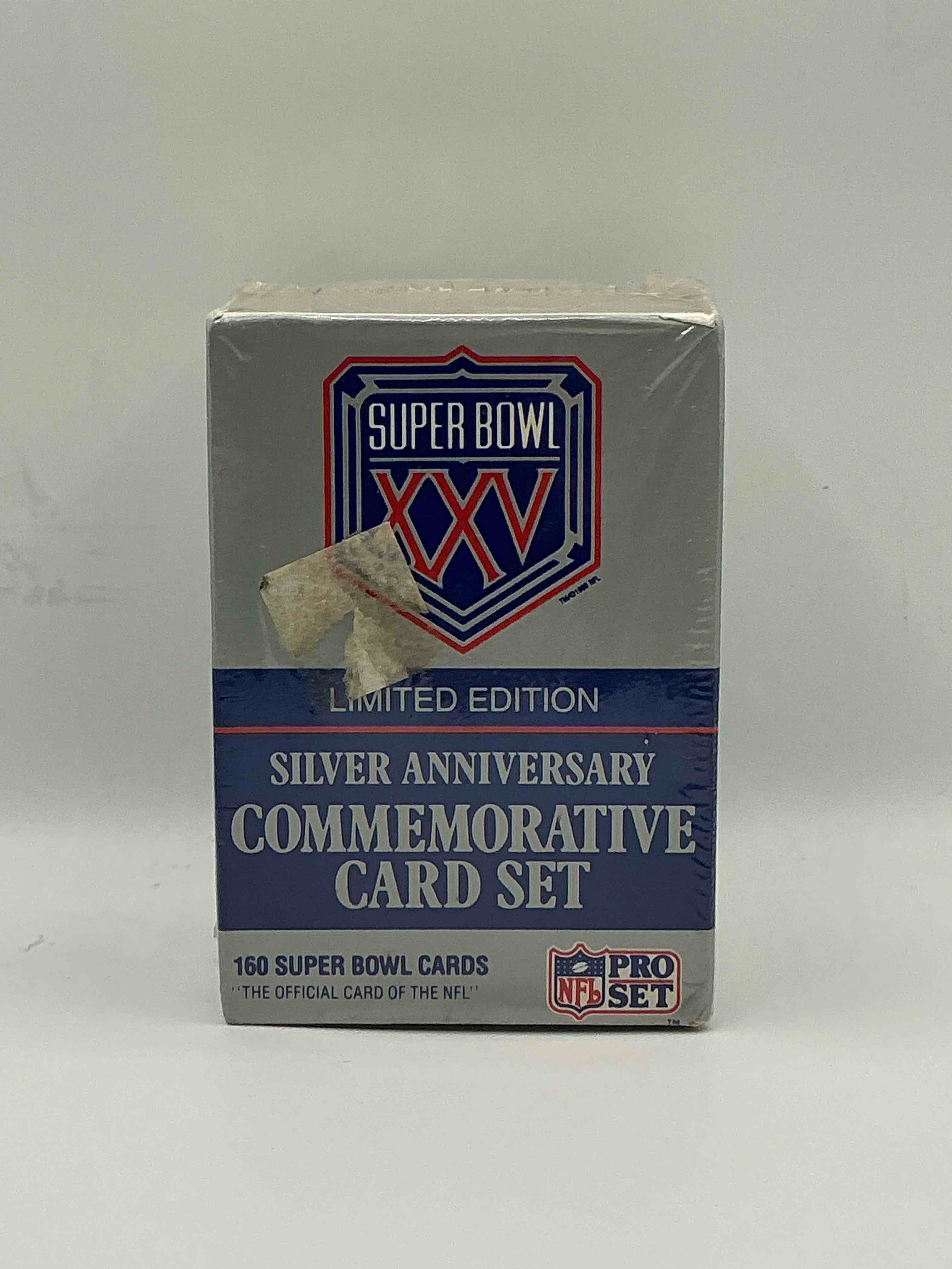 Limited Edition Super Bowl XXV PRO SET Silver Anniversary Card Set! 160 Super Bowl Cards In This Unopened Commemorative Card Set! Wow!