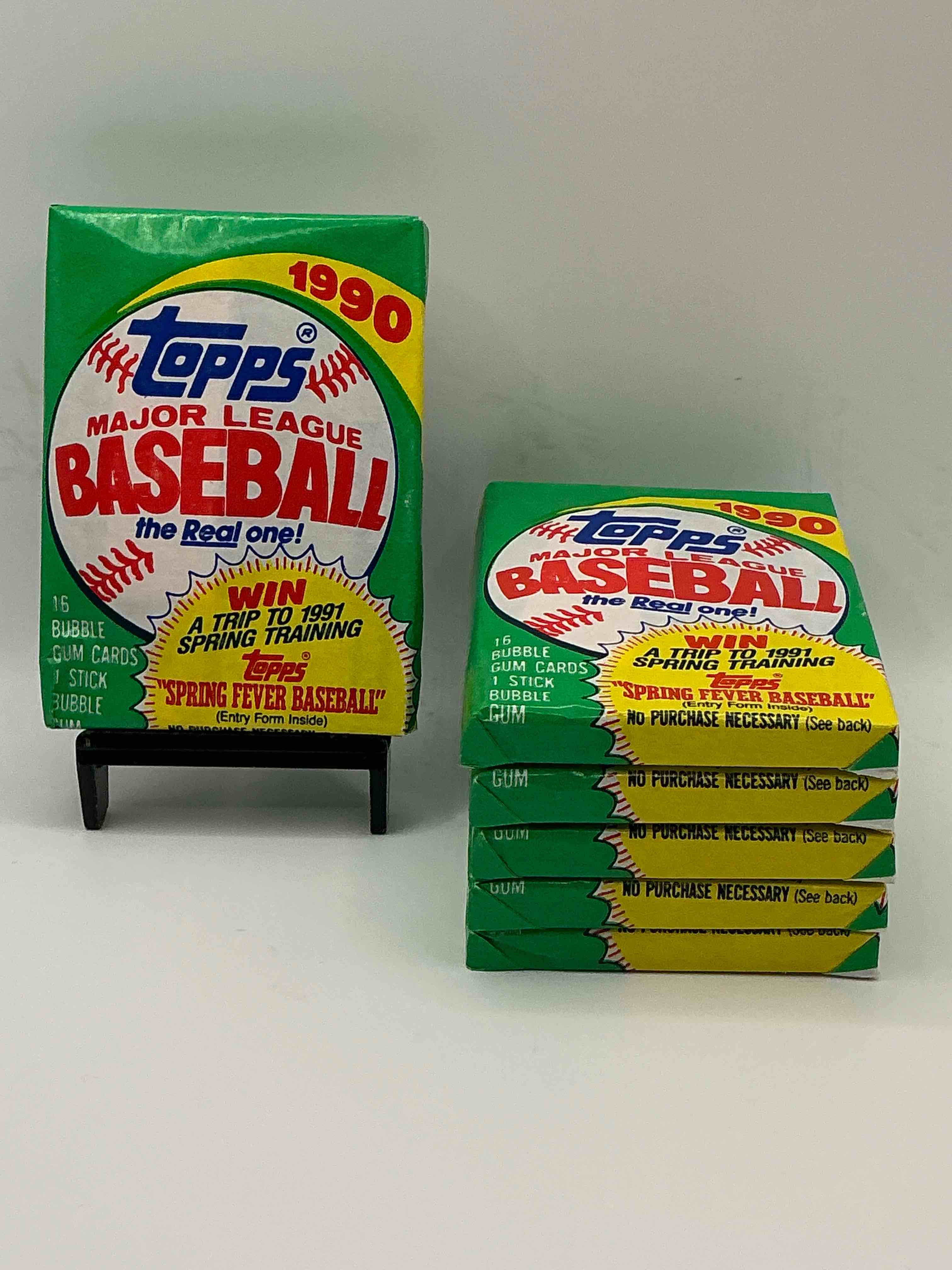 Possible Ken Griffey Jr Rookie Card! 1990 Topps Baseball Unopened Sports Card Wax Pack, Direct From Original Retail Case! Search For Card Collectibles Like "The Big Hurt" Frank Thomas Valuable Rookie & Error Cards (Error Cards Valued At $1,000 And Up!), & Early Ken Griffey Jr. All Star Rookie Card #336 (PSA 10 Value $350+) & So Much More!