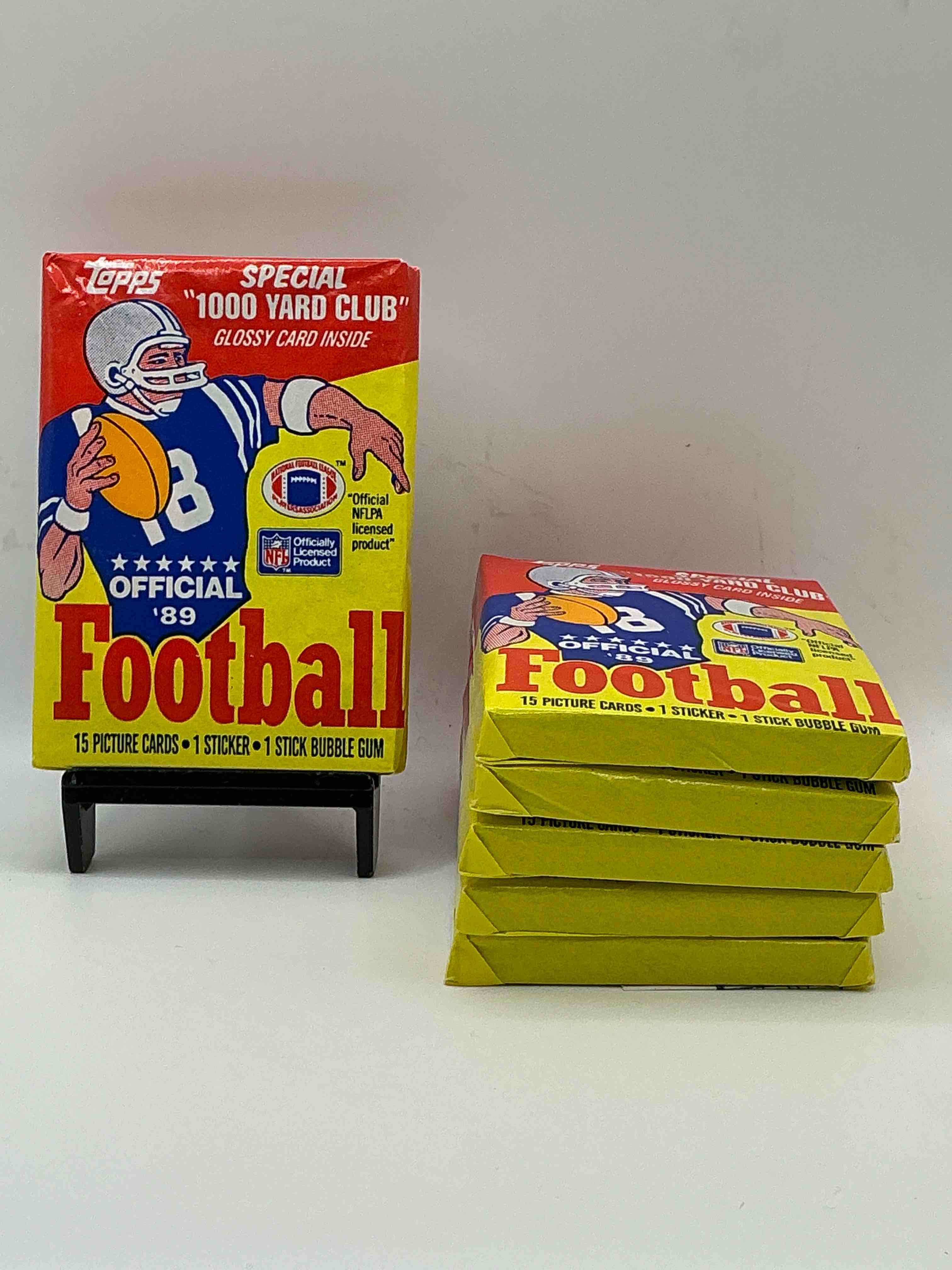 1989 Topps Football Unopened Sports Card Wax Packs! Straight From Original Box!Search For Deion Sanders Rookie Cards! Along With Valuable Jerry Rice, Bo Jackson & Other 80's Stars!