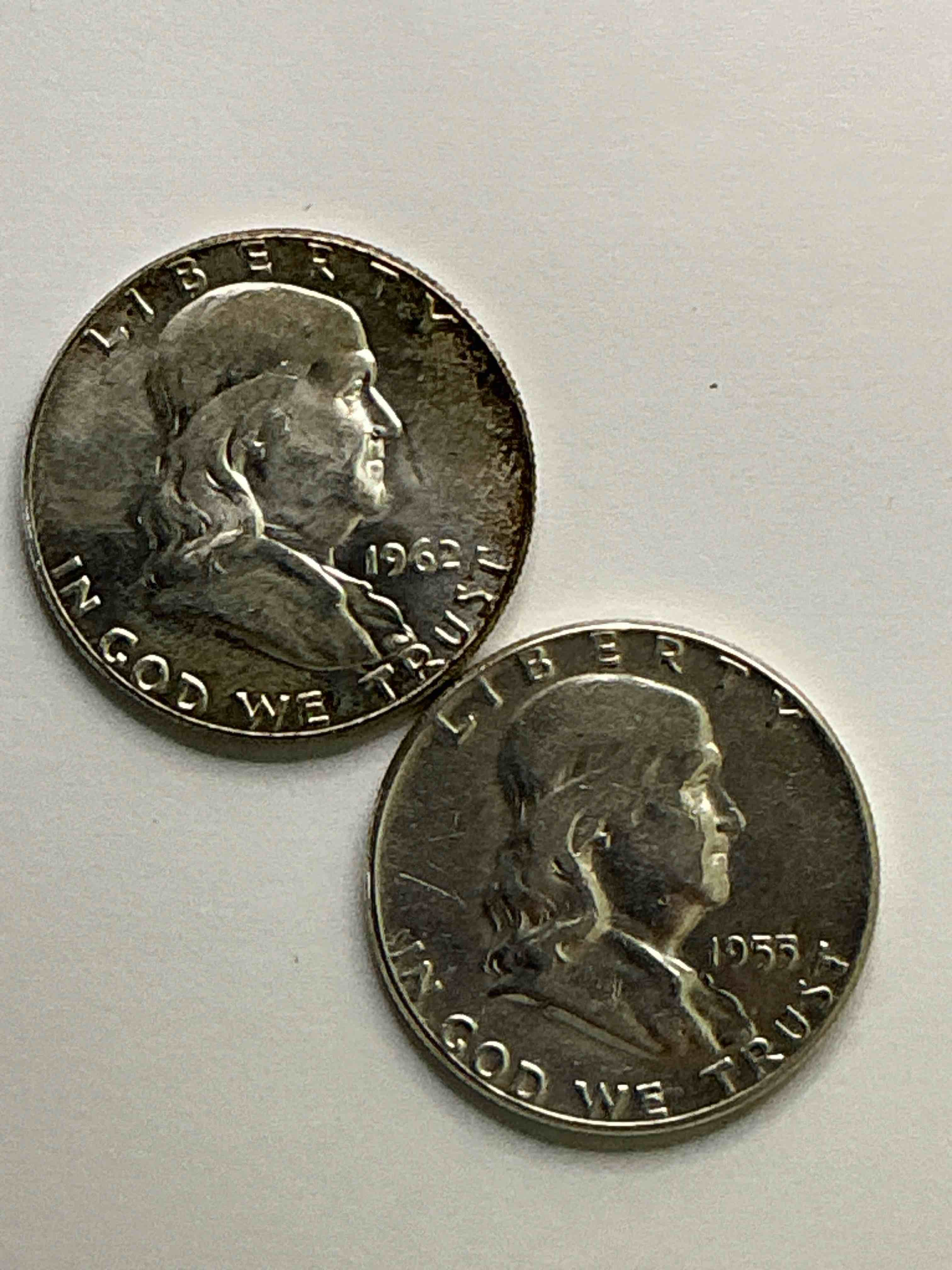 Ben Franklin Silver! Pre 1965 Silver U.S. Half Dollar Coins! Before 1965 American Half Dollars Were Actually Silver, Here Is A Gorgeous Example Of A Rare Ben Franklin Silver Half Dollar. Great Condition & Great For Investing In Precious Metals! These Heavy Half Dollars Were Minted At 90% Silver and 10% Copper, Giving Them A Net Weight Of .36169 Ounces Of Pure Silver Per Coin! Getting Very Rare. Invest & Win!
