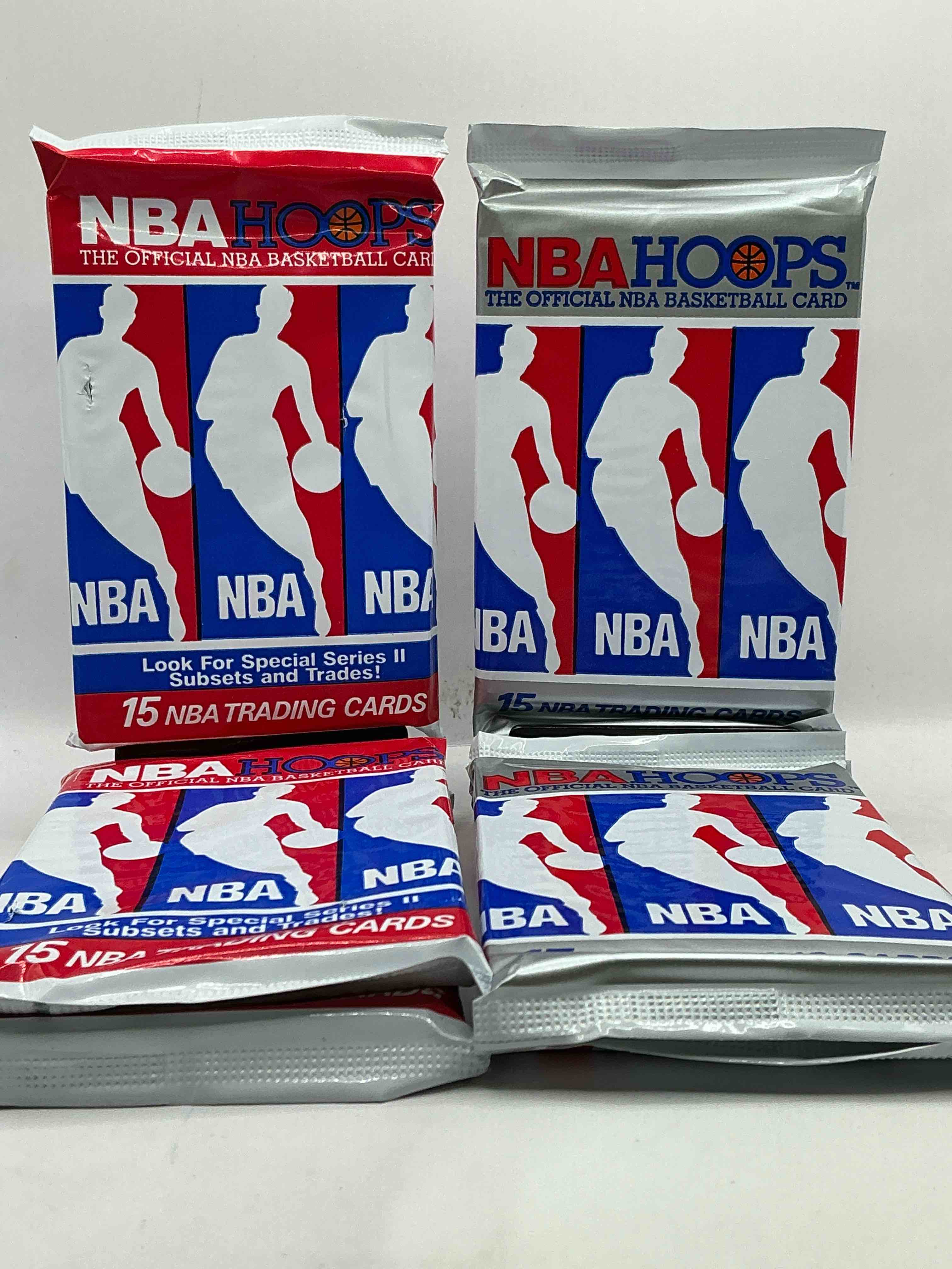 Michael Jordan?! Wow, Vintage 1990/91 NBA Hoops RARE Red Series Two Sealed Sports Card & Collectible Pack, Direct From Original Factory Sealed Retail Case!Series 2 Extremely Hard To Find & Includes Sought After Subsets! Look For Many Valuable Cards Such As Michael Jordan #65 (PSA 10 Value $225) & So Much More!