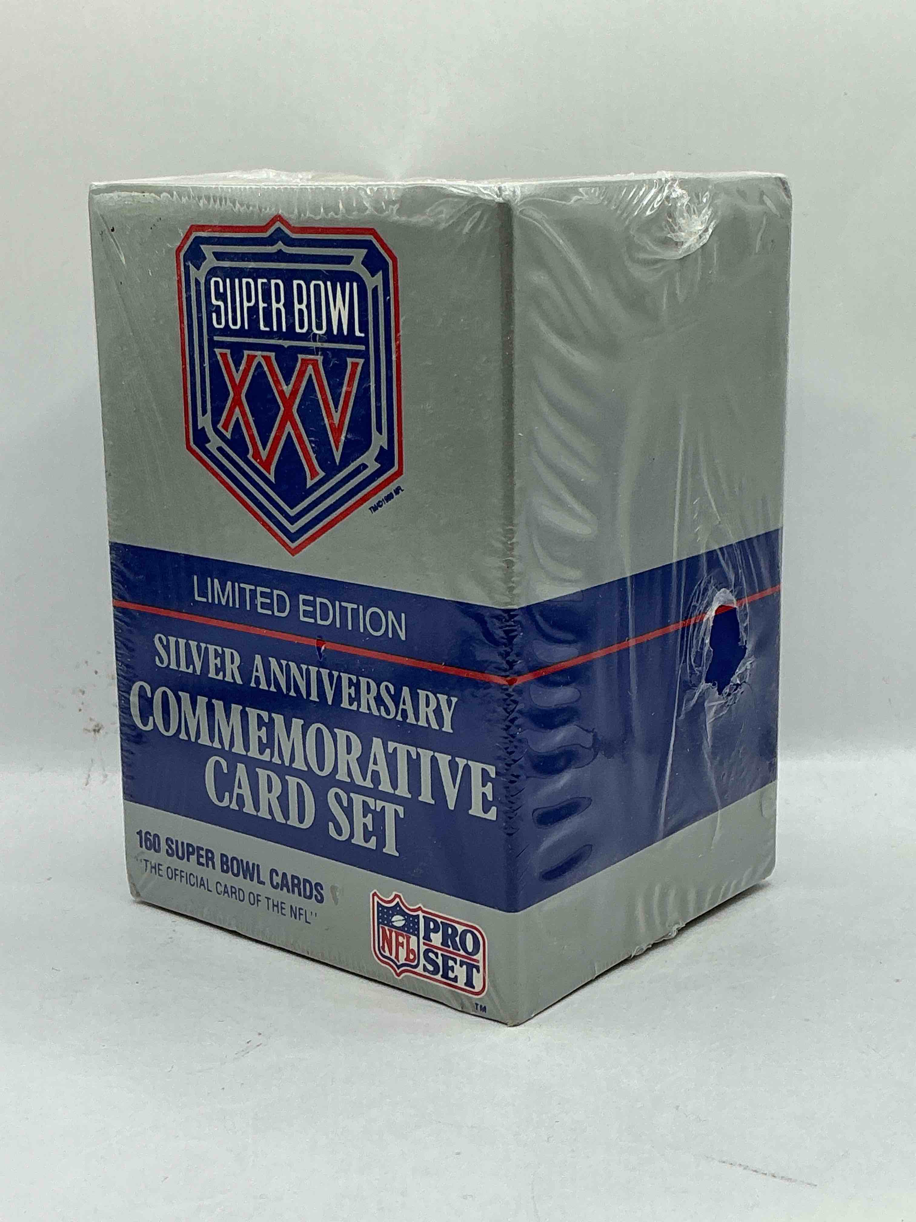 Limited Edition Super Bowl XXV PRO SET Silver Anniversary Card Set! 160 Super Bowl Cards In This Unopened Commemorative Card Set! Wow!