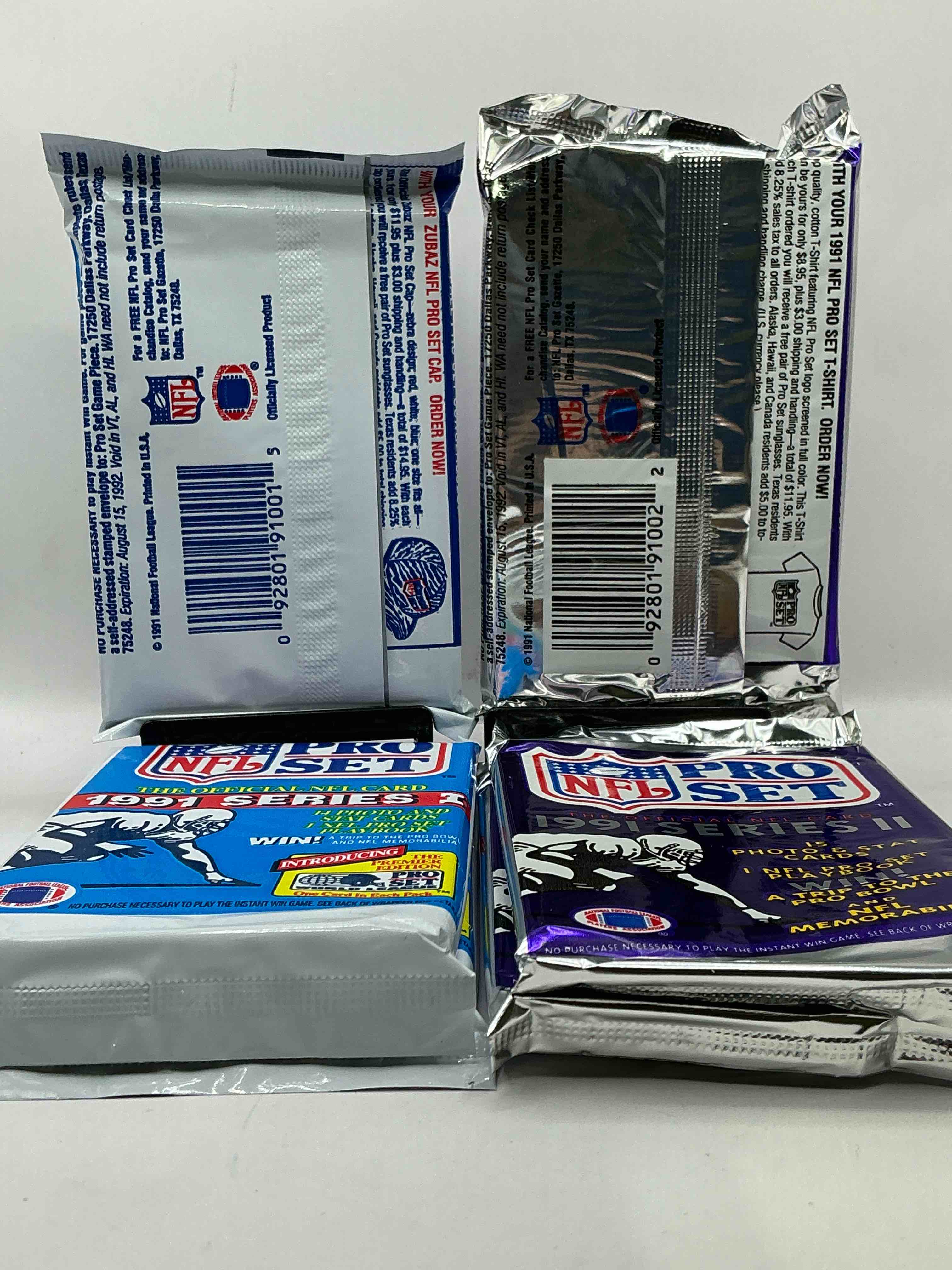 Condition photo showing New/Like New for Wow! 1991 Pro Set Football Sealed Card Pack, Direct From Original Retail Case!Highly Sought After By Collectors As This Year Is Loaded With High Profile Cards!Search For Cards From Barry Sanders, Deion Sanders, Troy Aikman, Michael Irvin & Much More! Getting Hard To Find!