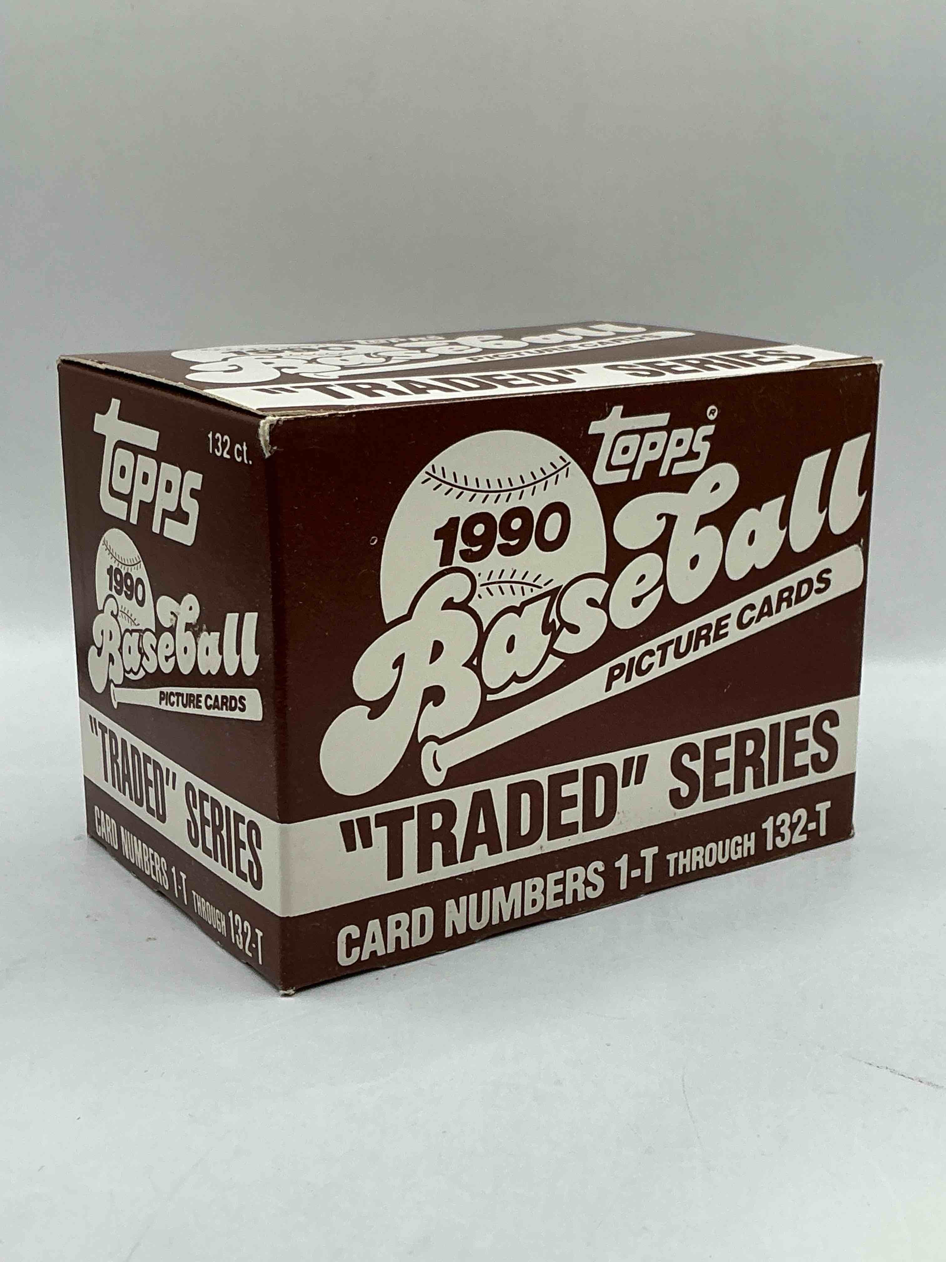 1990 Topps Traded 132 Card Set! Baseball Bonanza! Rare Topps Traded Baseball Set From 1990, Look For Legends & Rookies!