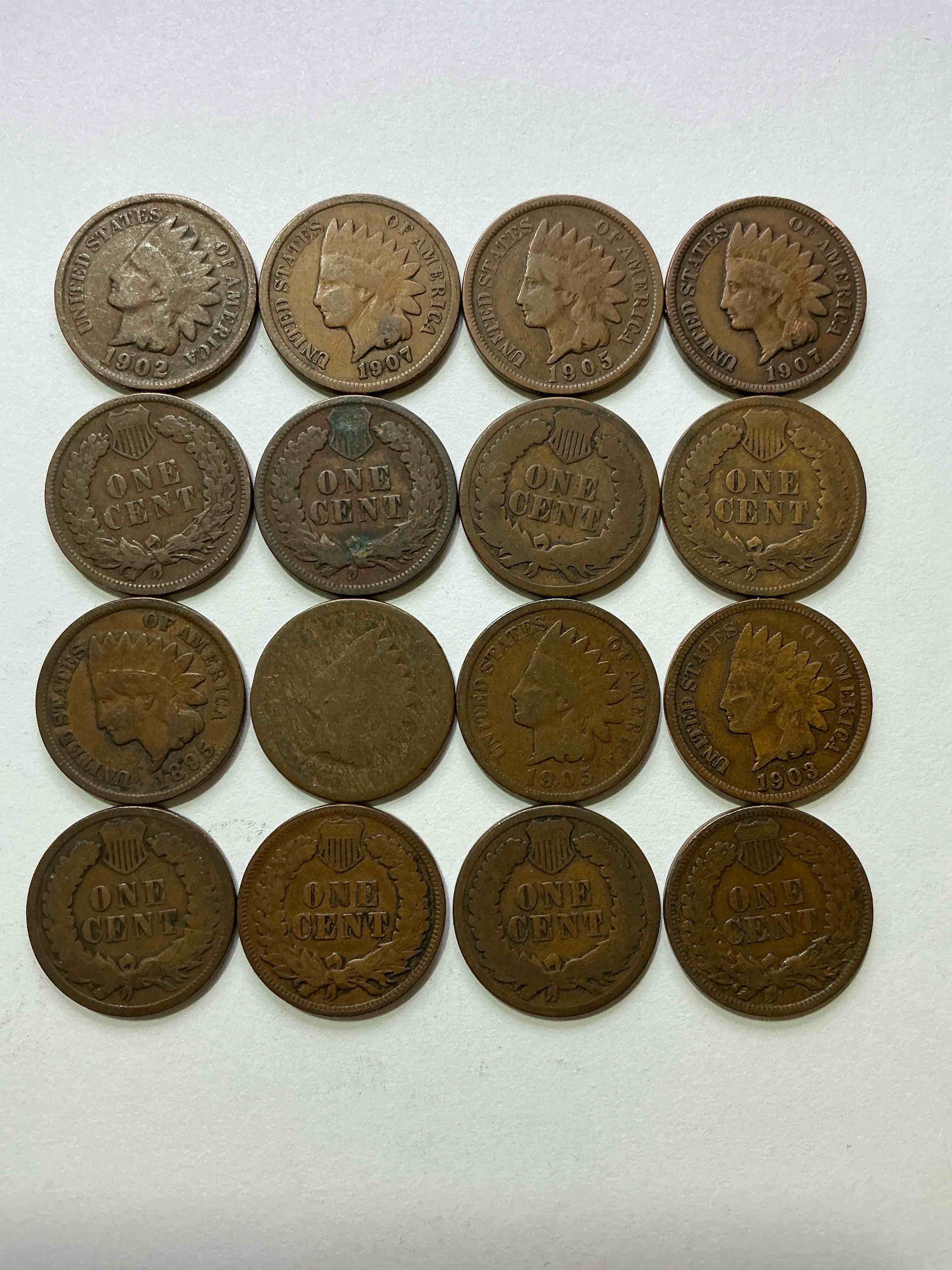 Indian Head Pennies! These Gorgeous U.S. Pennies Were Minted From 1859-1909 & Have Become Serious Collector Items! The "Indian Head" Design Is Actually A Representation Of Lady Liberty Wearing An Indian Headdress. Here Are Beautiful, Well-Kept Examples Representing Many Different Mint Years! Great For Collecting, Investing & Learning History, & Rare With Visible Dates!